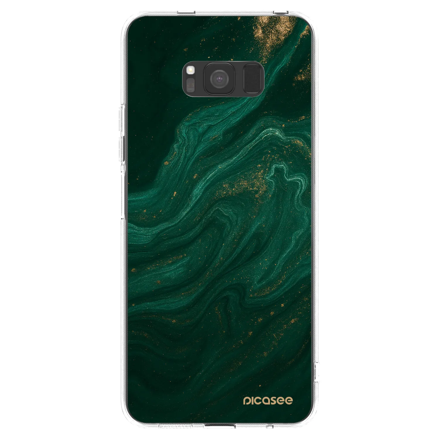Picasee silikonska prozirna maskica za Samsung Galaxy S8 G950F - Green
