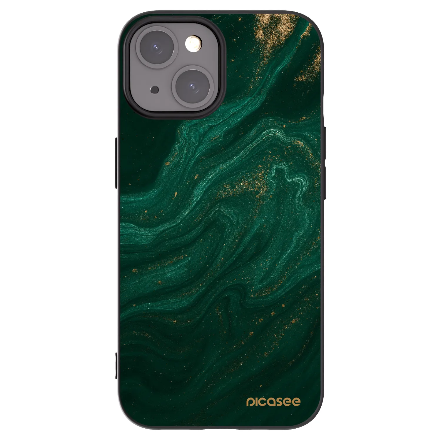 Picasee crna silikonska maskica za Apple iPhone 15 - Green