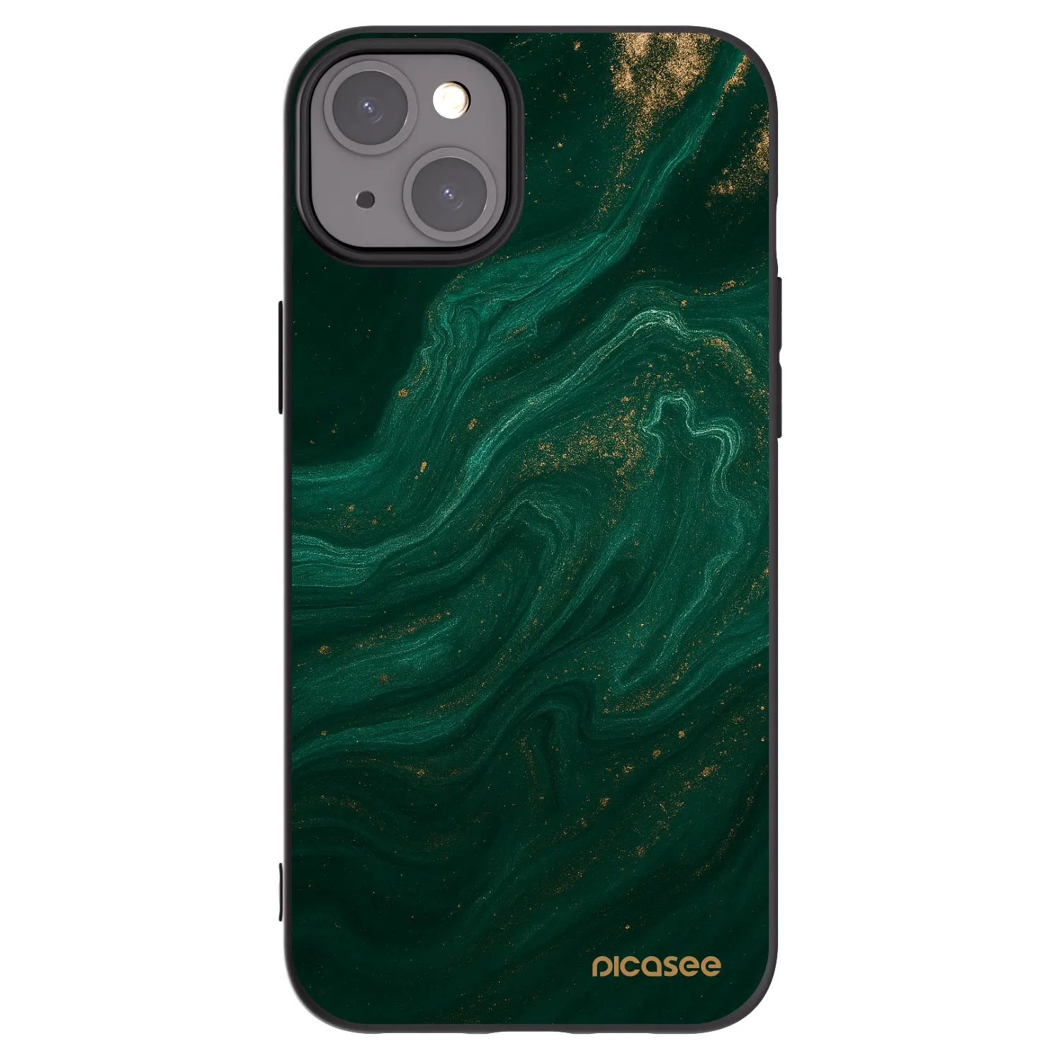 Picasee crna silikonska maskica za Apple iPhone 15 Plus - Green
