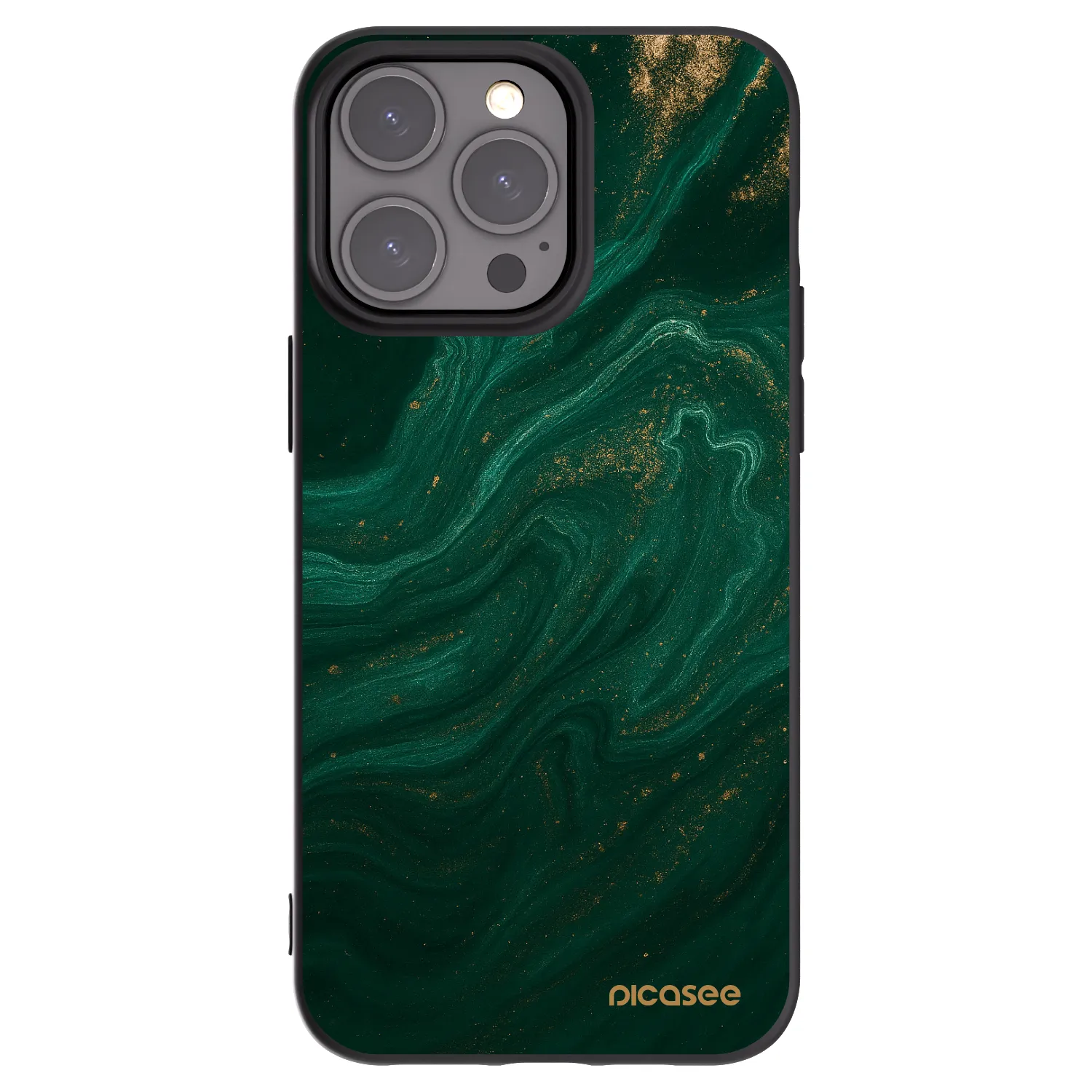 Picasee crna silikonska maskica za Apple iPhone 15 Pro Max - Green