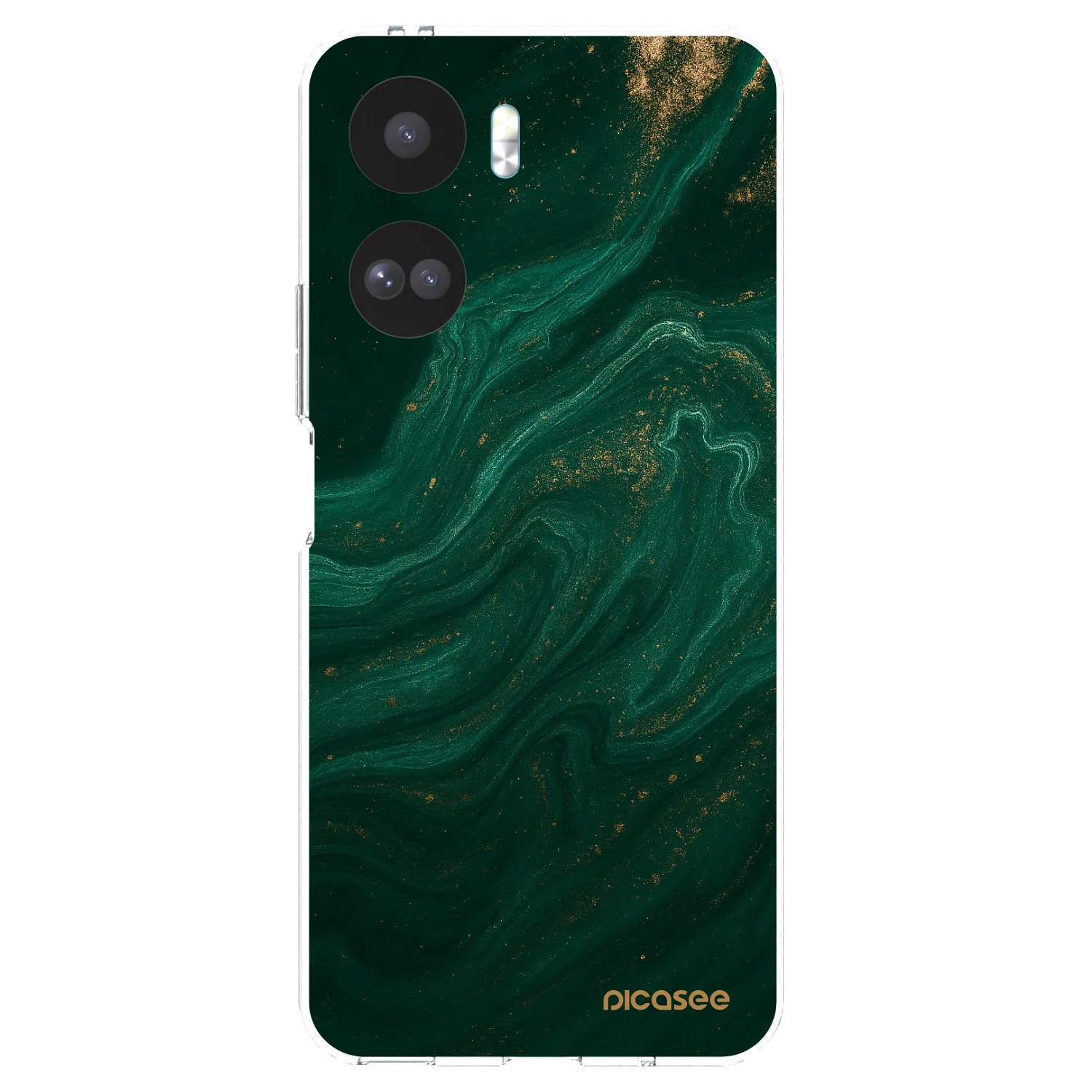 Picasee silikonska prozirna maskica za Honor 90 Lite 5G - Green