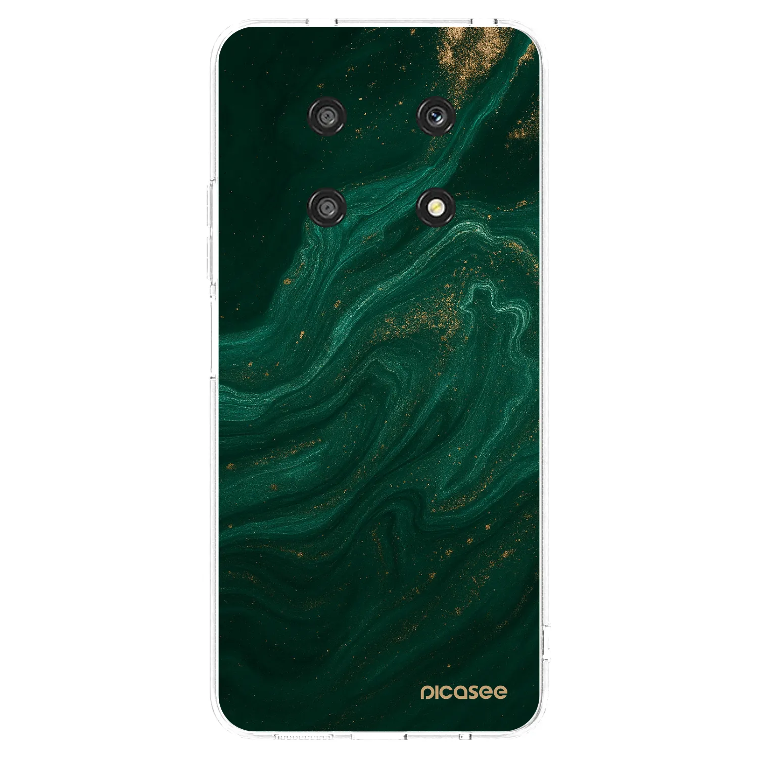Picasee silikonska prozirna maskica za Honor Magic4 Lite 5G - Green