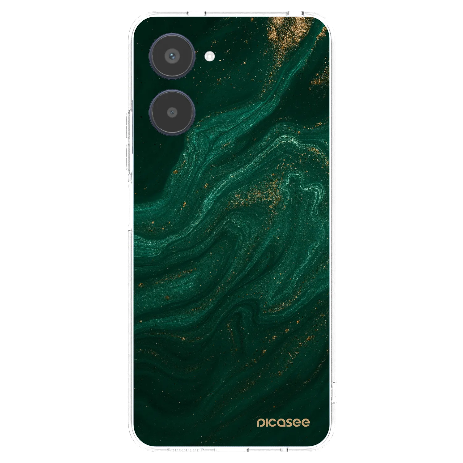 Picasee silikonska prozirna maskica za Realme 10 4G - Green
