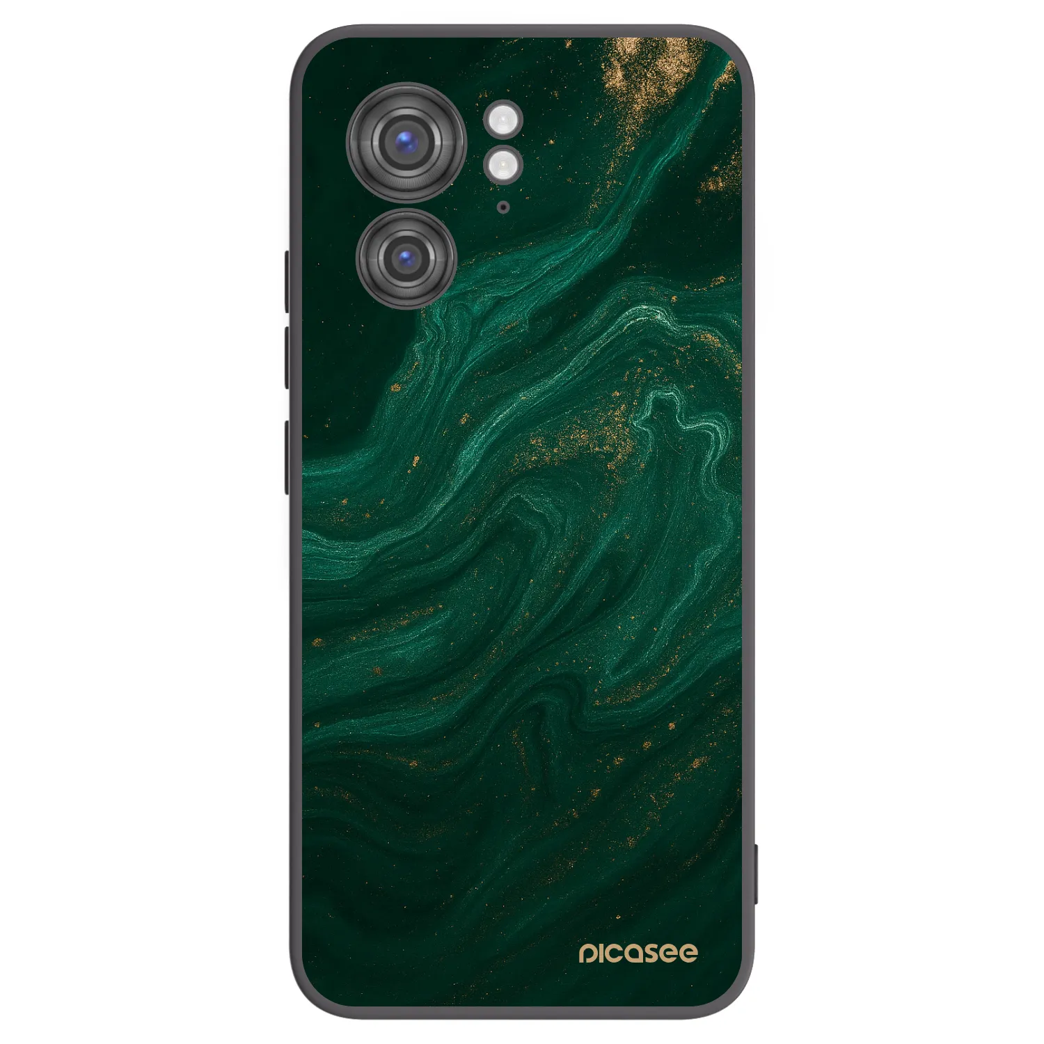Picasee crna silikonska maskica za Motorola Edge 40 - Green