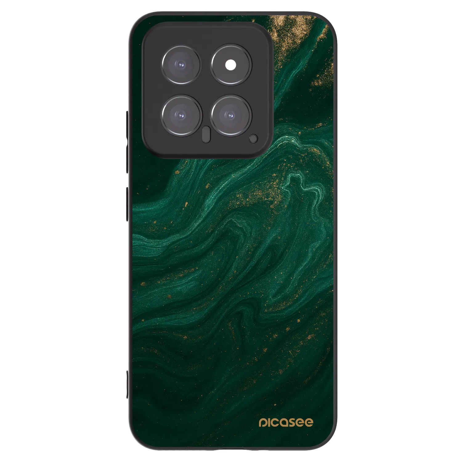 Picasee crna silikonska maskica za Xiaomi 14 - Green