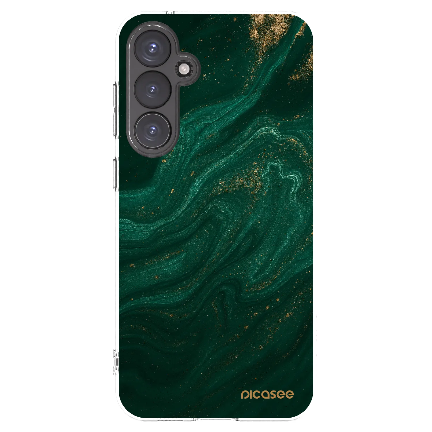 Picasee silikonska prozirna maskica za Samsung Galaxy S23 FE S711B - Green