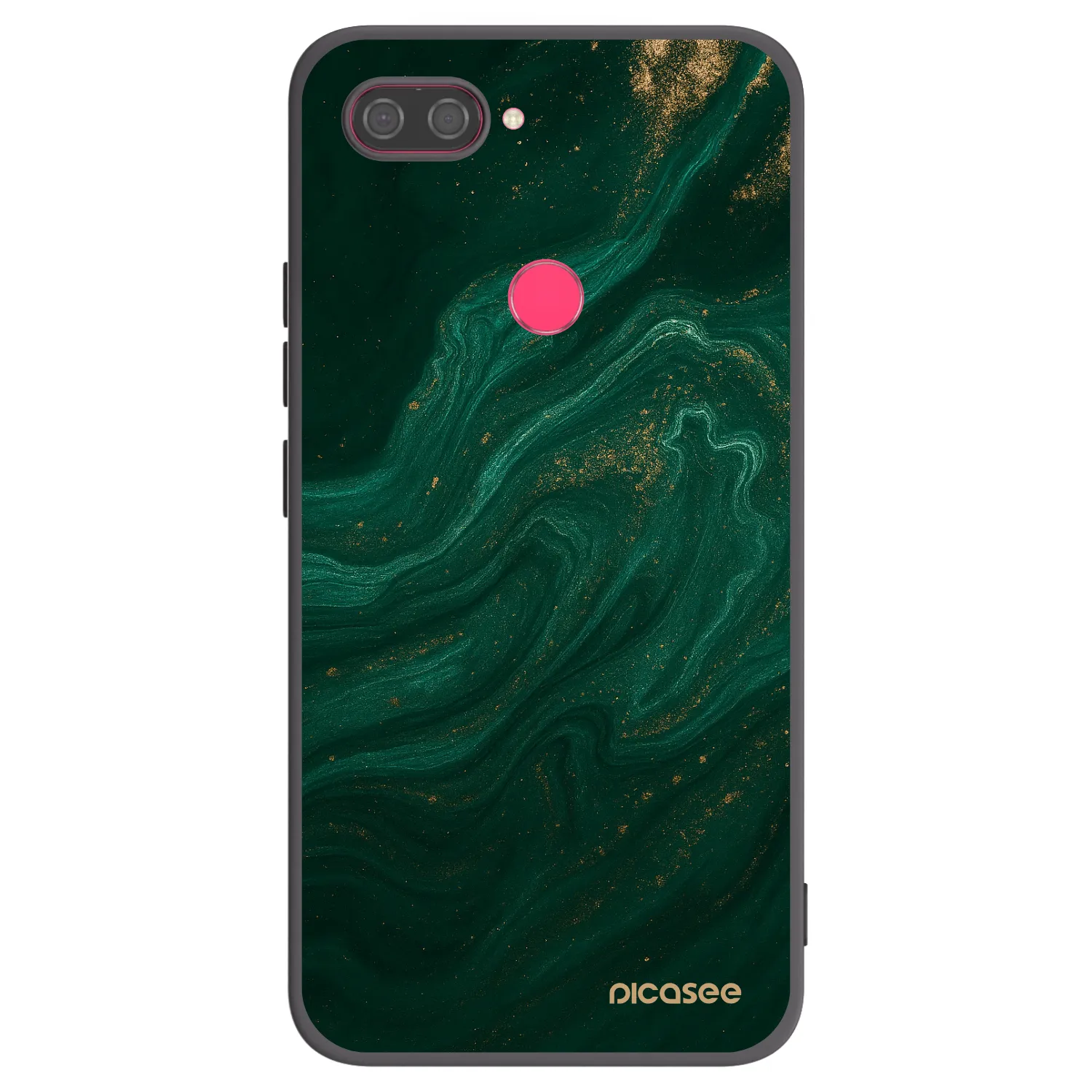 Picasee crna silikonska maskica za Xiaomi Mi 8 Lite - Green