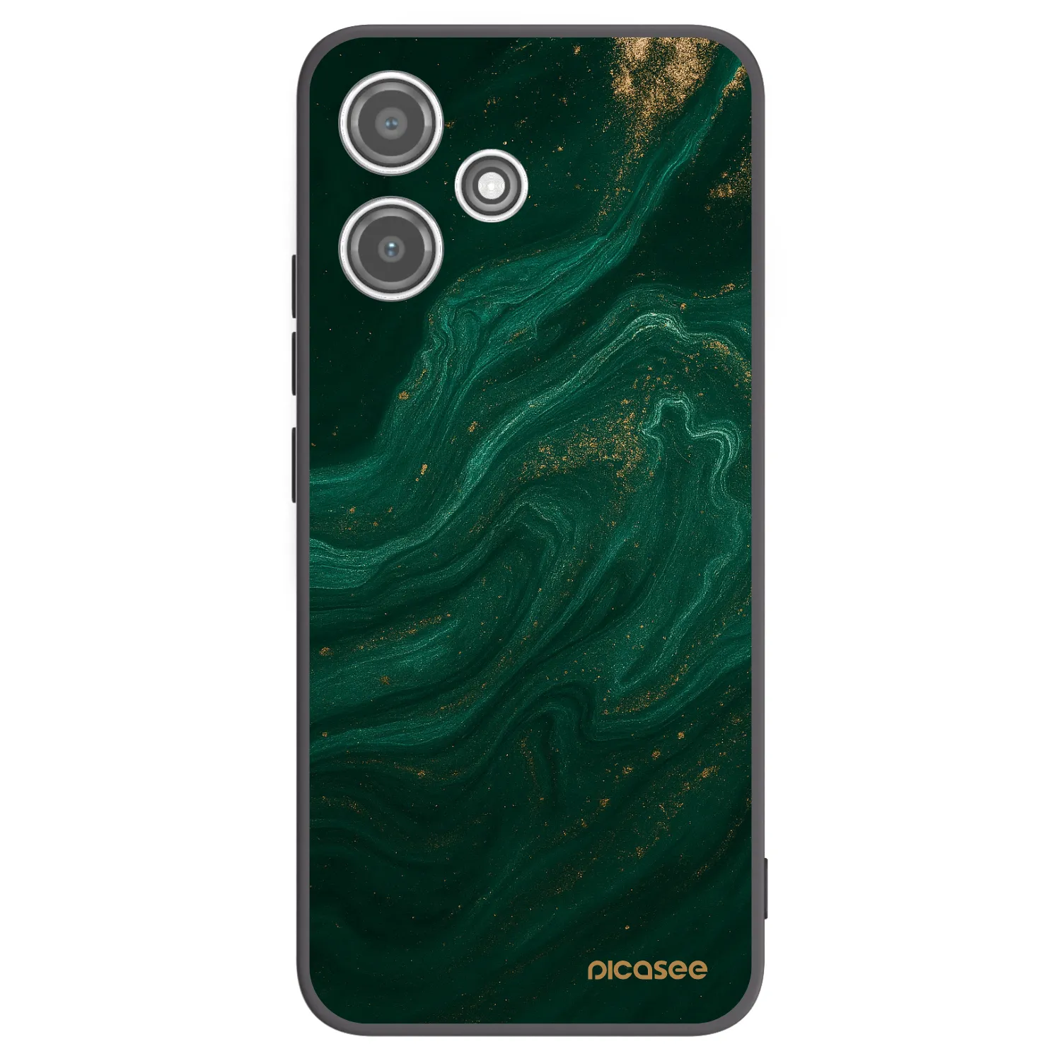 Picasee crna silikonska maskica za Xiaomi Redmi 12 5G - Green