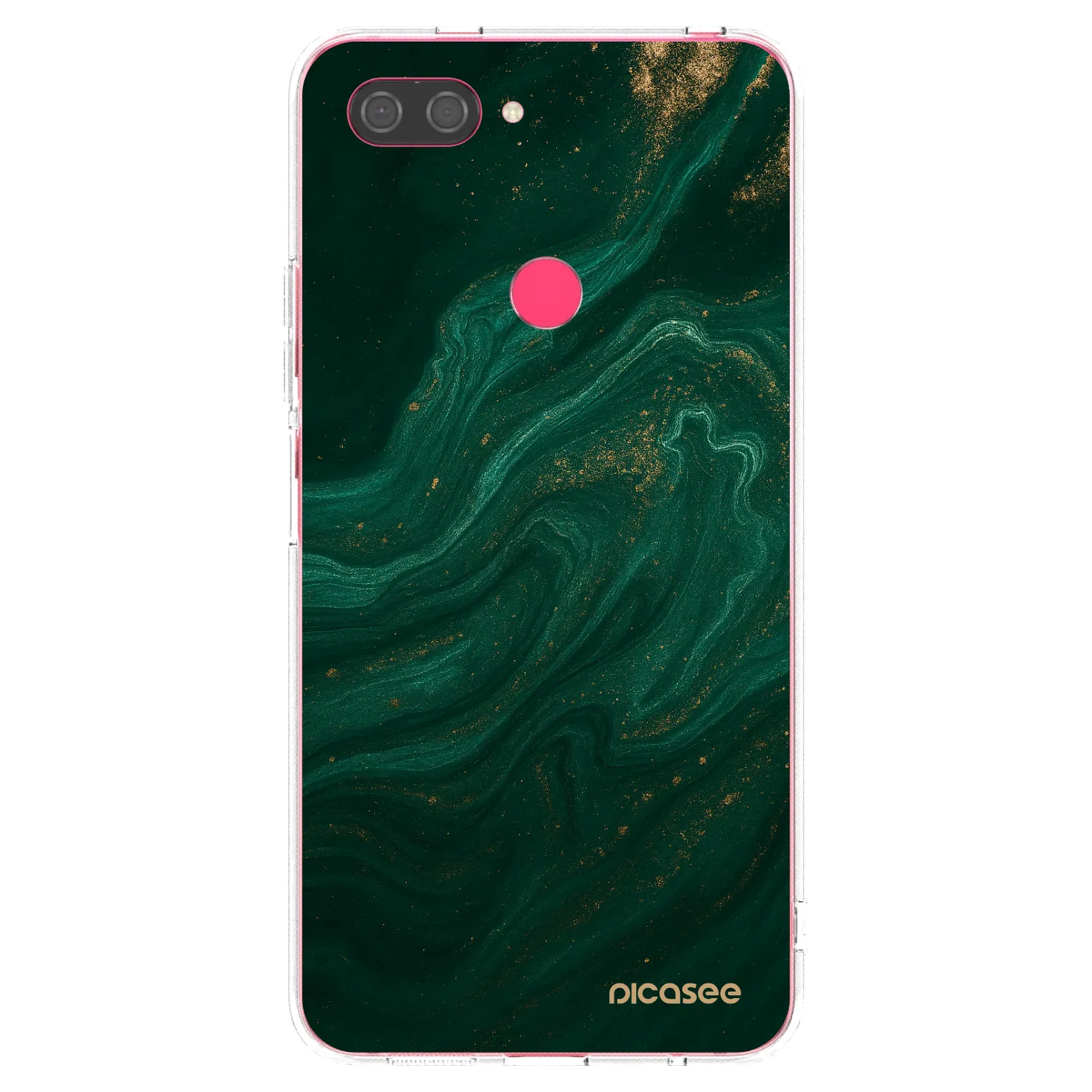 Picasee silikonska prozirna maskica za Xiaomi Mi 8 Lite - Green