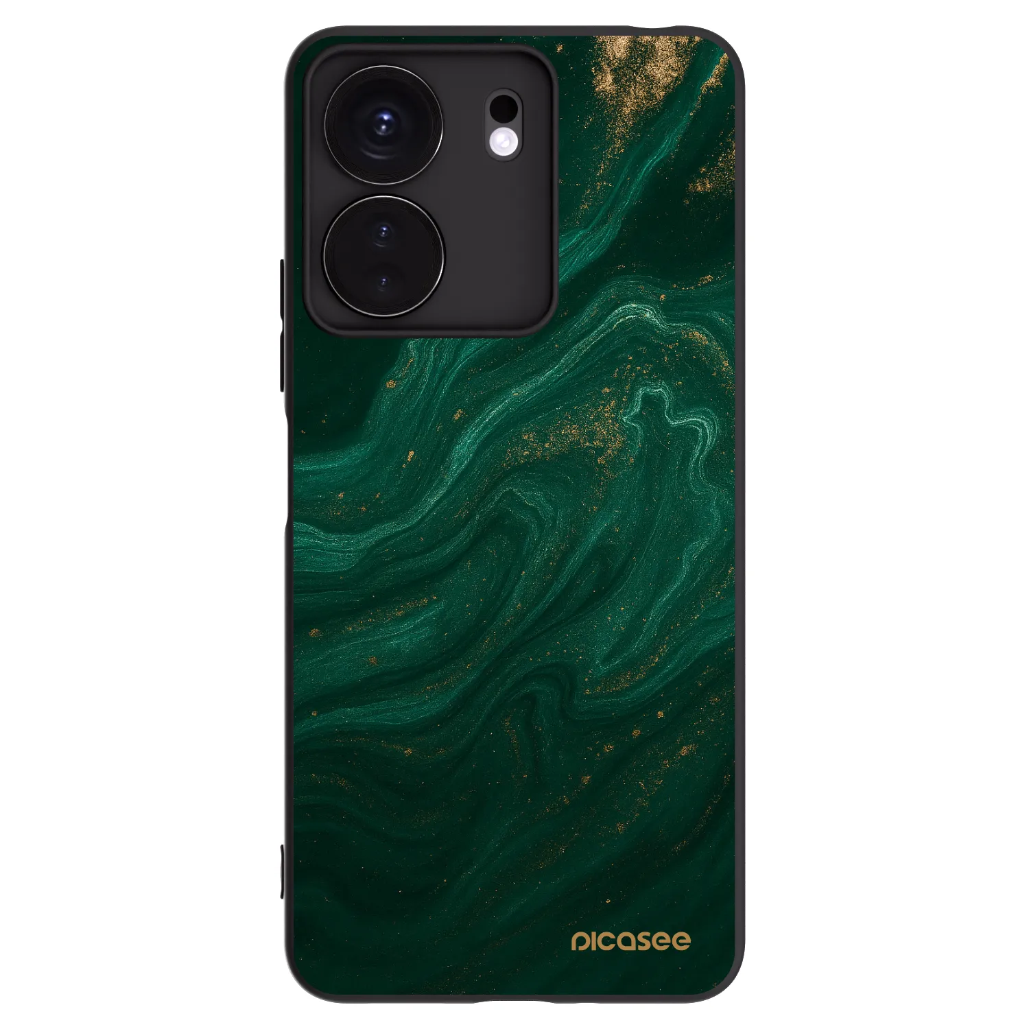 Picasee crna silikonska maskica za Xiaomi Redmi 13C 4G - Green