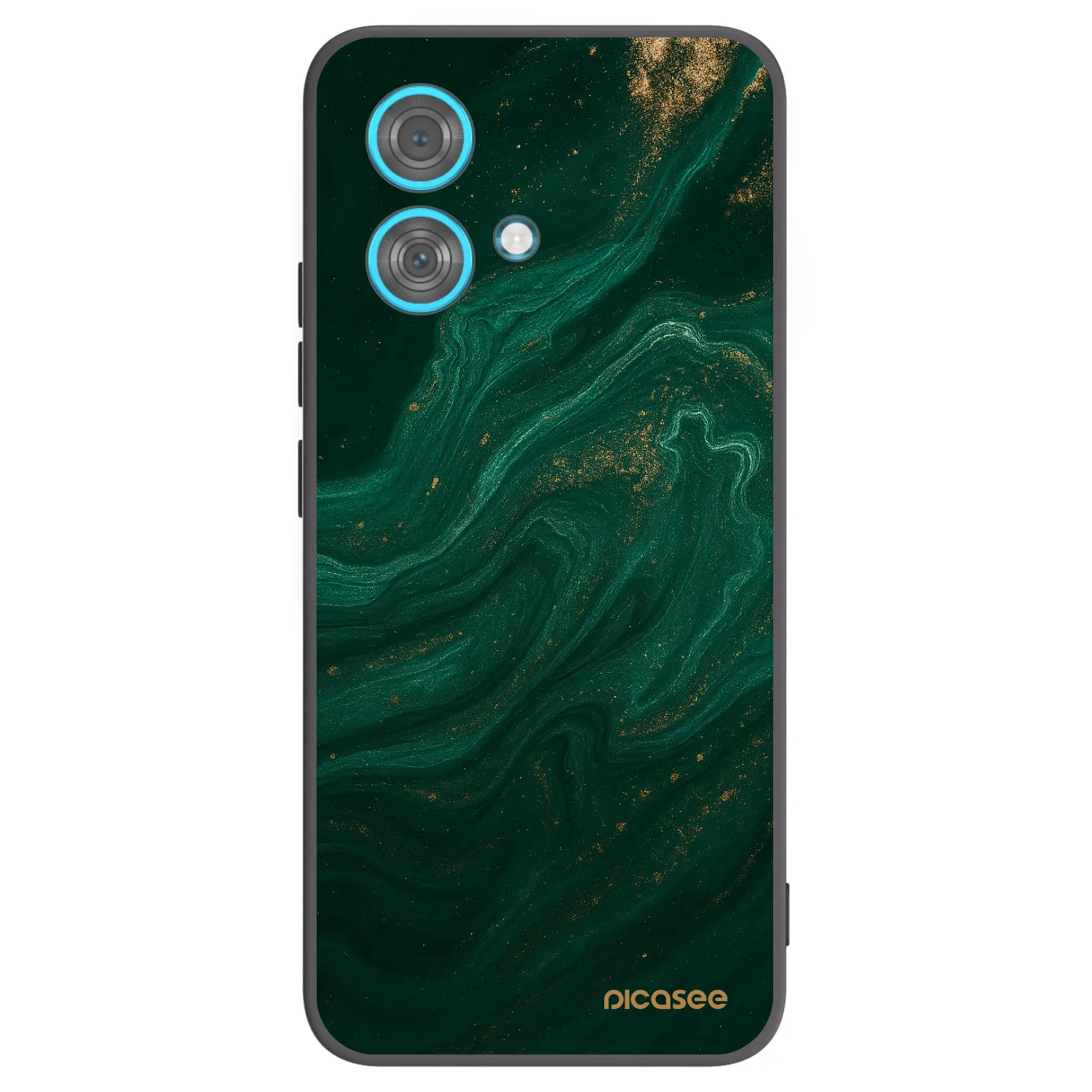 Picasee crna silikonska maskica za Motorola Edge 40 Neo - Green