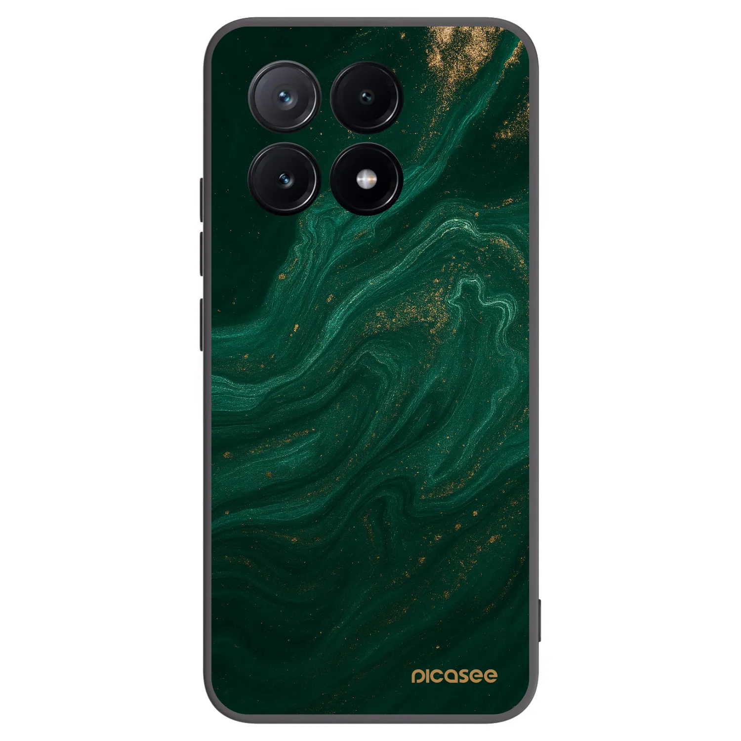 Picasee crna silikonska maskica za Xiaomi Poco X6 Pro - Green