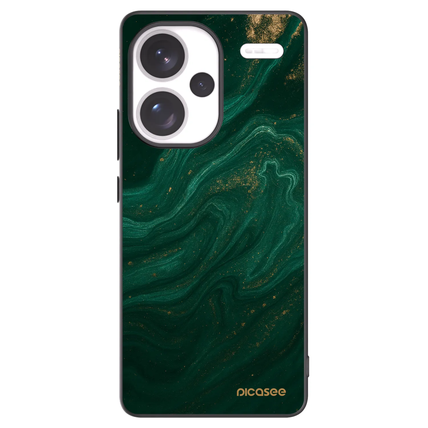 Picasee crna silikonska maskica za Xiaomi Redmi Note 13 Pro+ 5G - Green