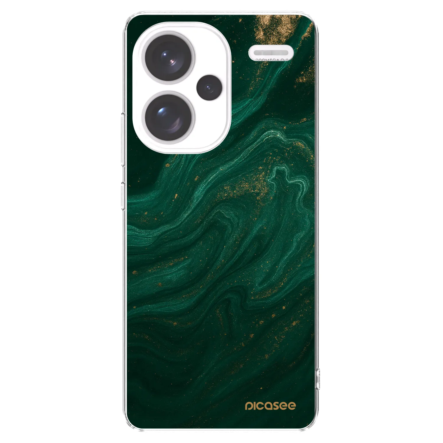Picasee silikonska prozirna maskica za Xiaomi Redmi Note 13 Pro+ 5G - Green