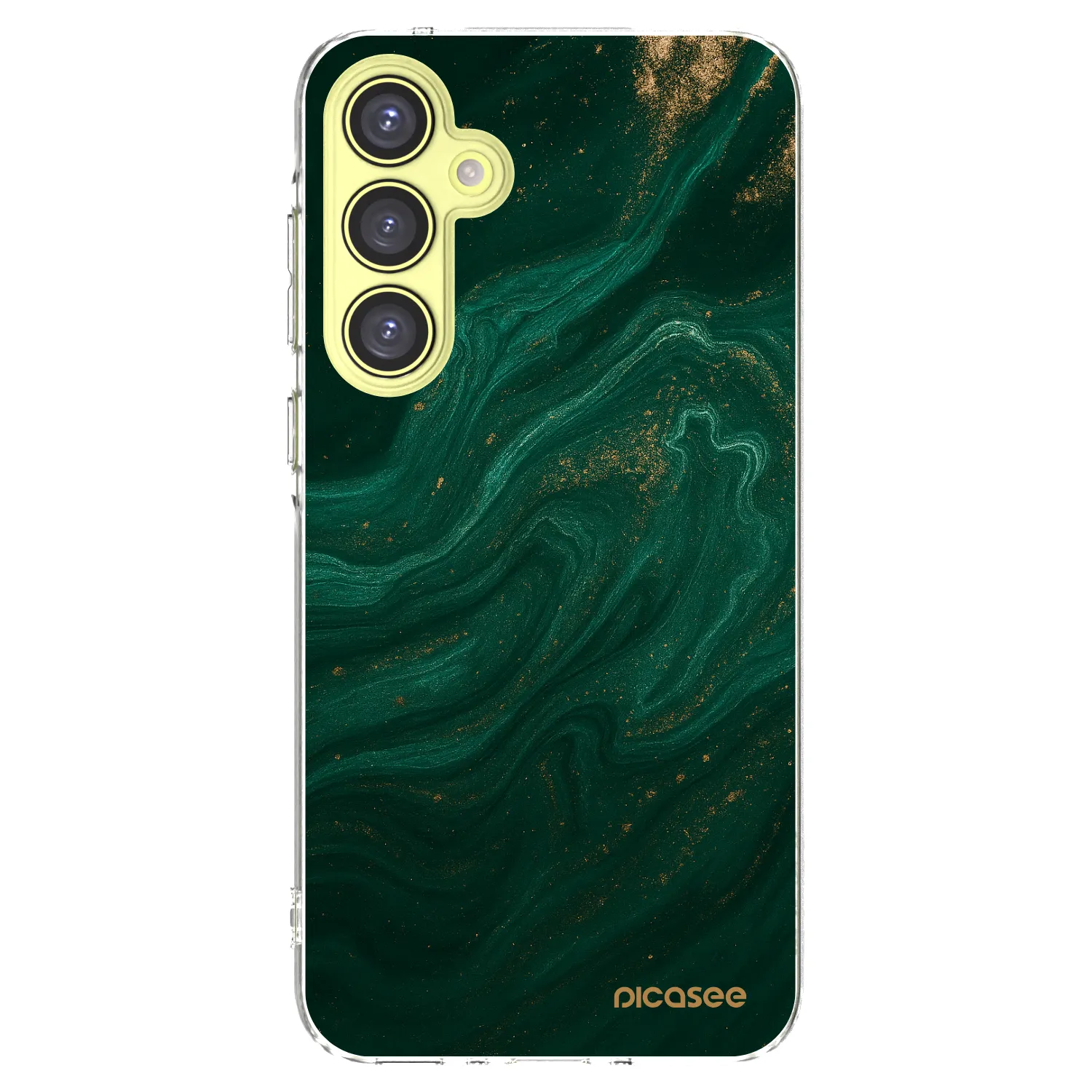 Picasee silikonska prozirna maskica za Samsung Galaxy A35 5G A356B - Green