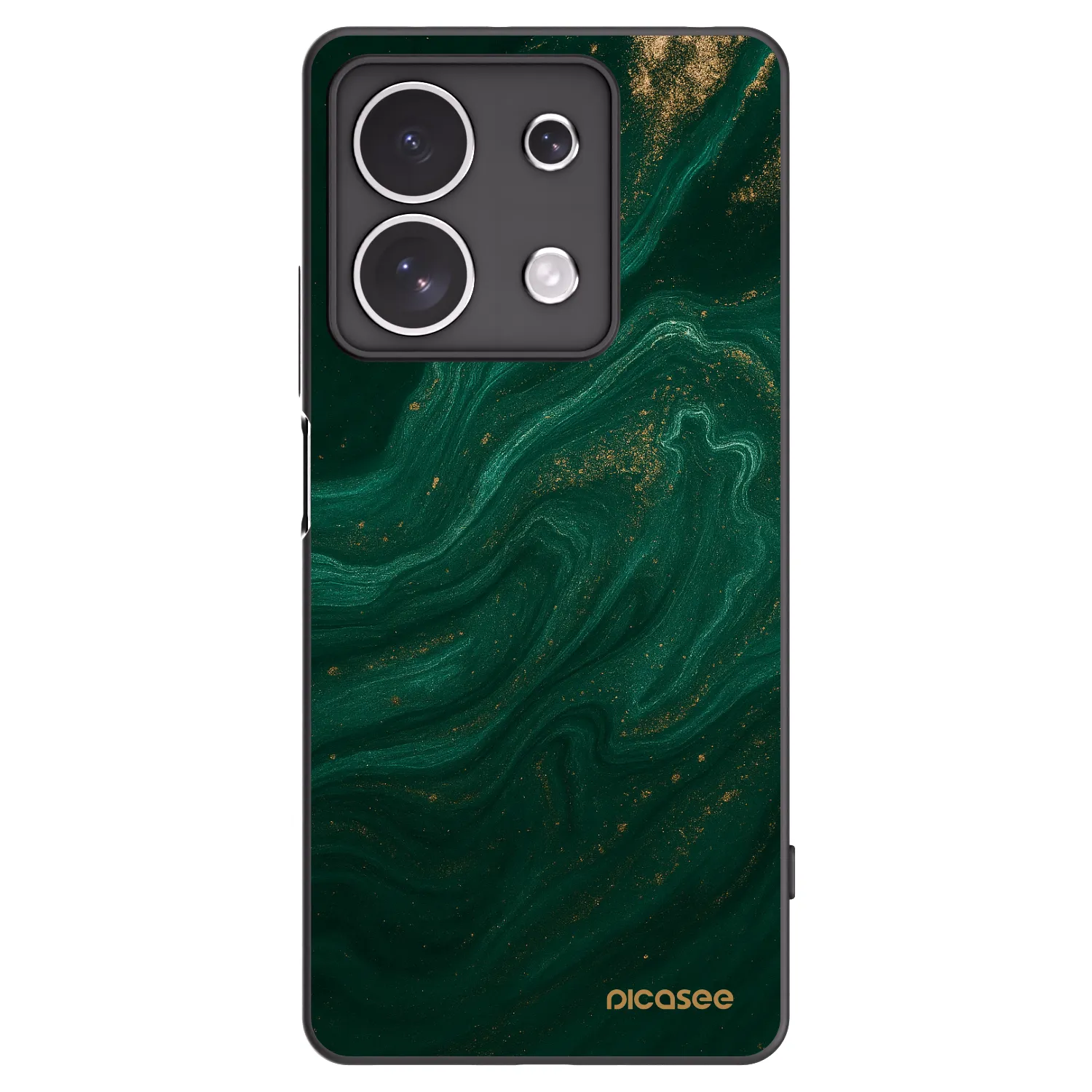 Picasee crna silikonska maskica za Xiaomi Redmi Note 13 4G - Green