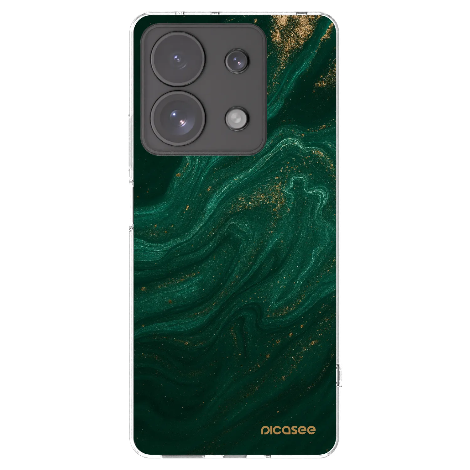Picasee silikonska prozirna maskica za Xiaomi Redmi Note 13 Pro 4G - Green