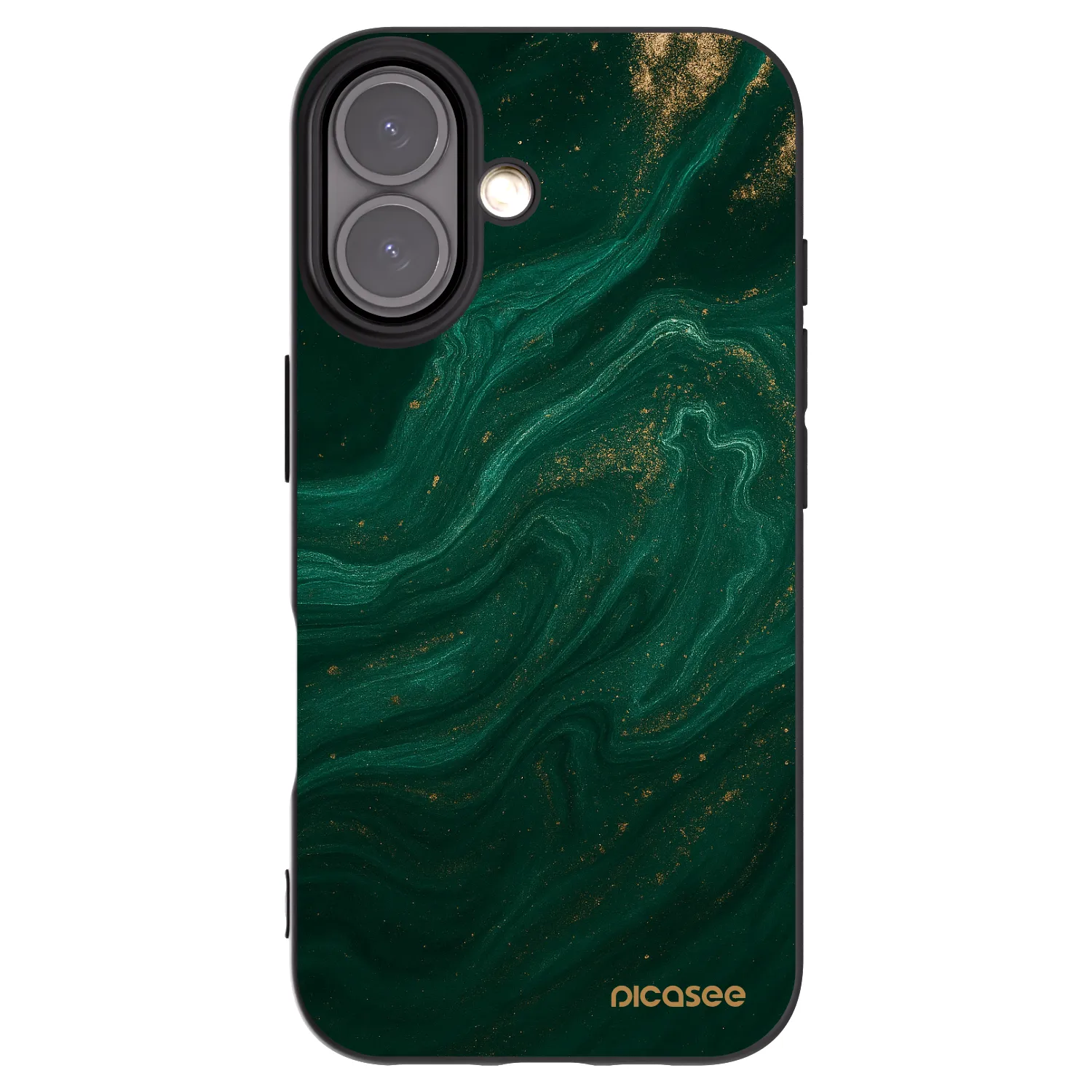 Picasee crna silikonska maskica za Apple iPhone 16 - Green