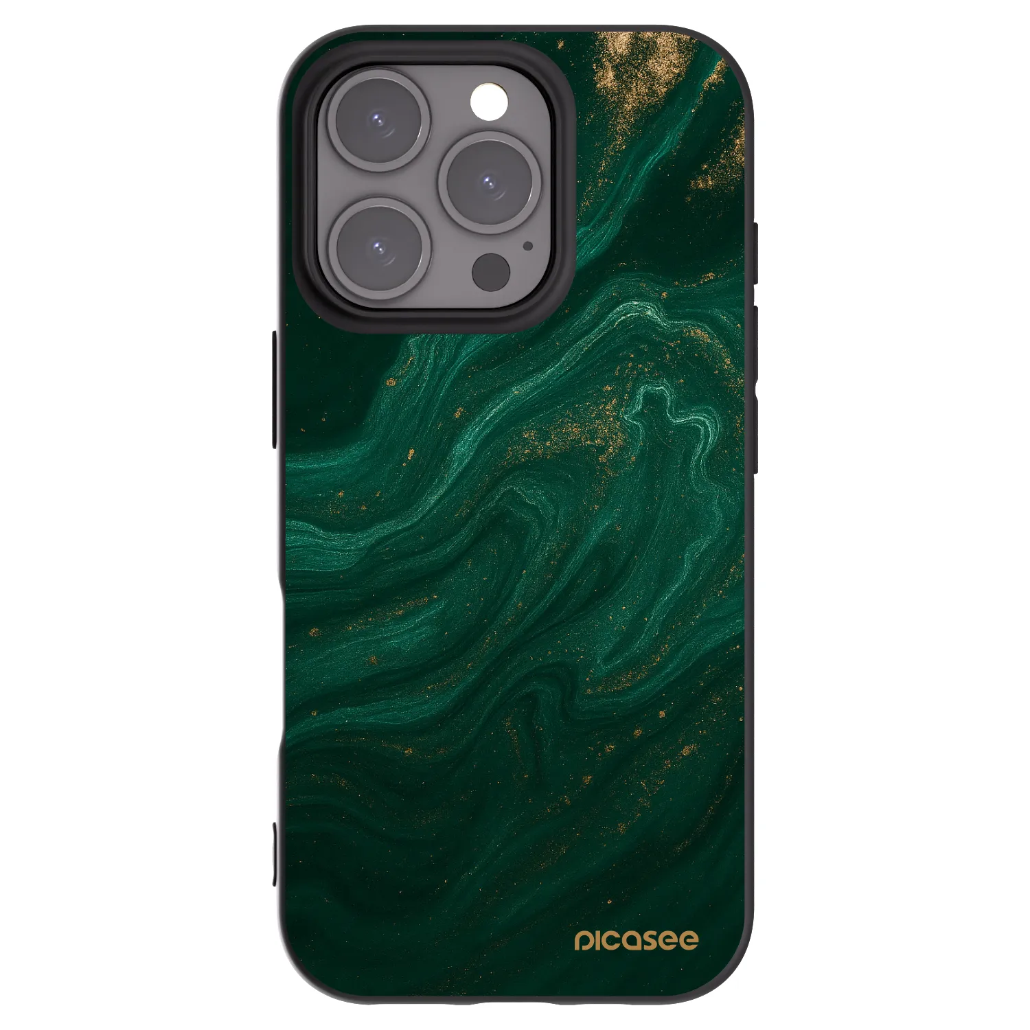 Picasee crna silikonska maskica za Apple iPhone 16 Pro - Green