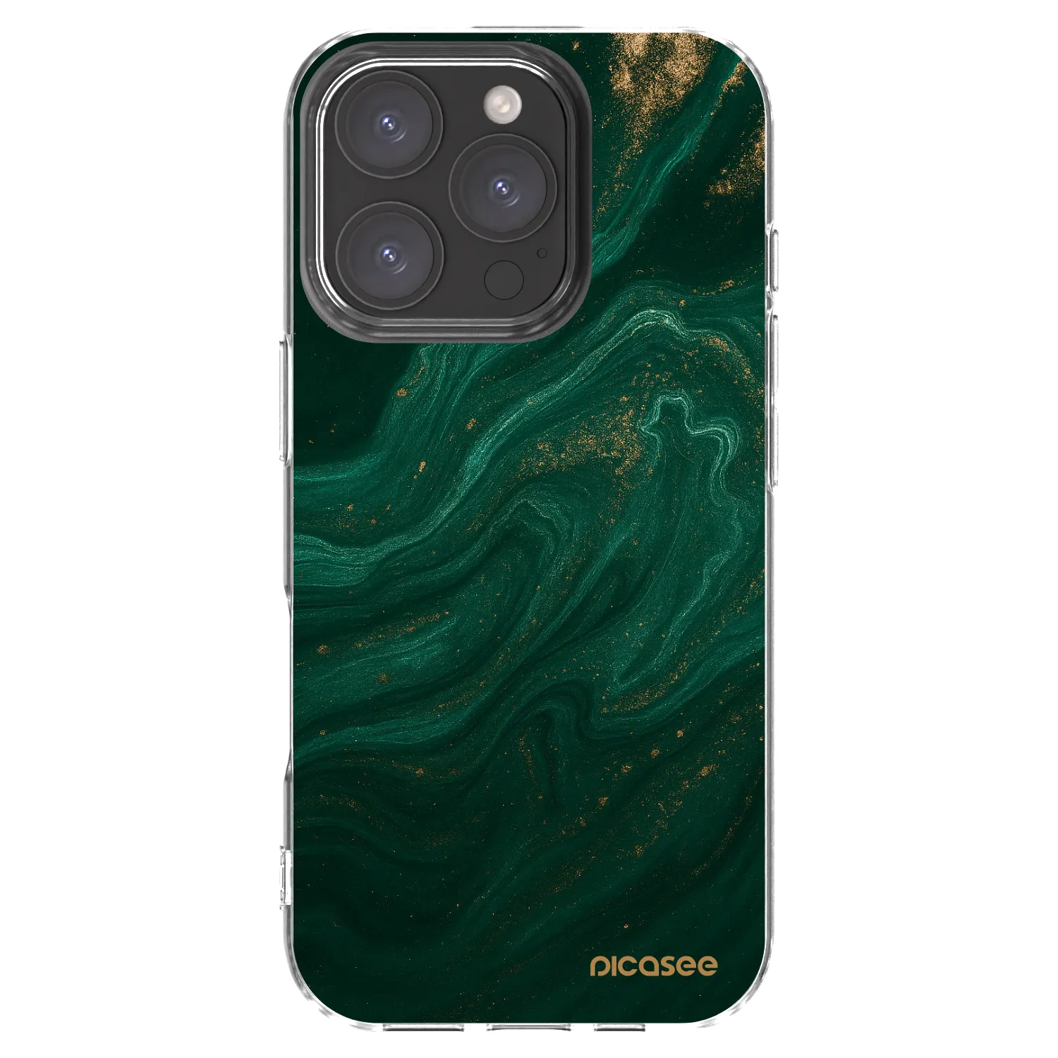Picasee silikonska prozirna maskica za Apple iPhone 16 Pro - Green