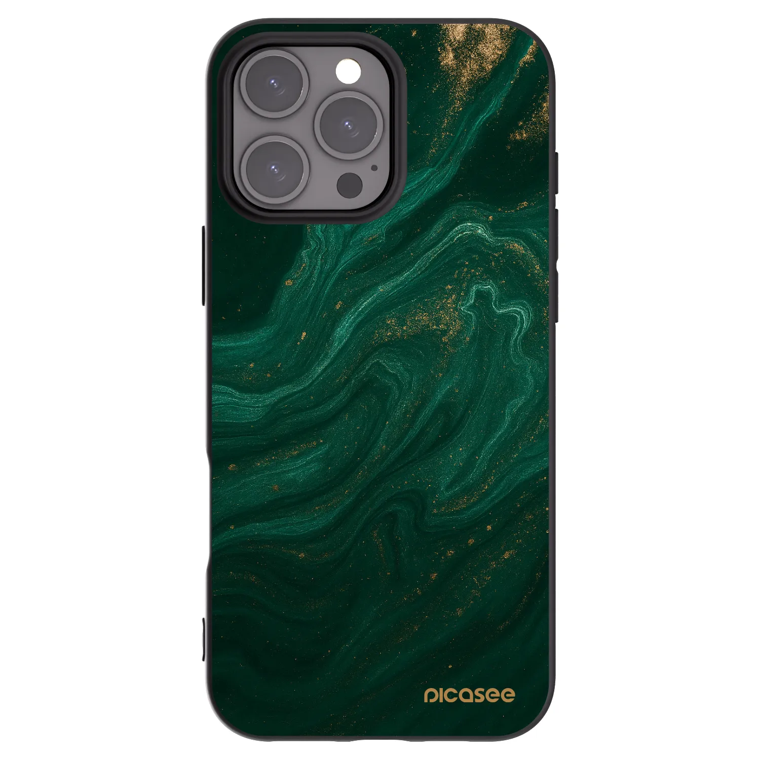 Picasee crna silikonska maskica za Apple iPhone 16 Pro Max - Green