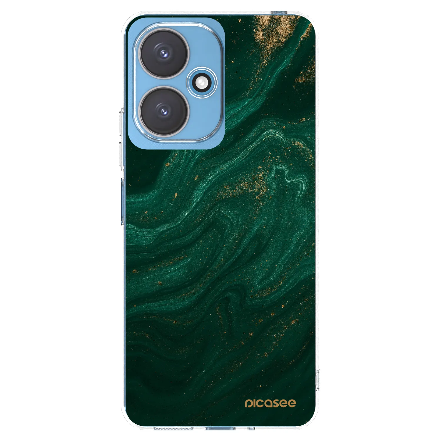 Picasee silikonska prozirna maskica za Xiaomi Redmi 13C 5G - Green