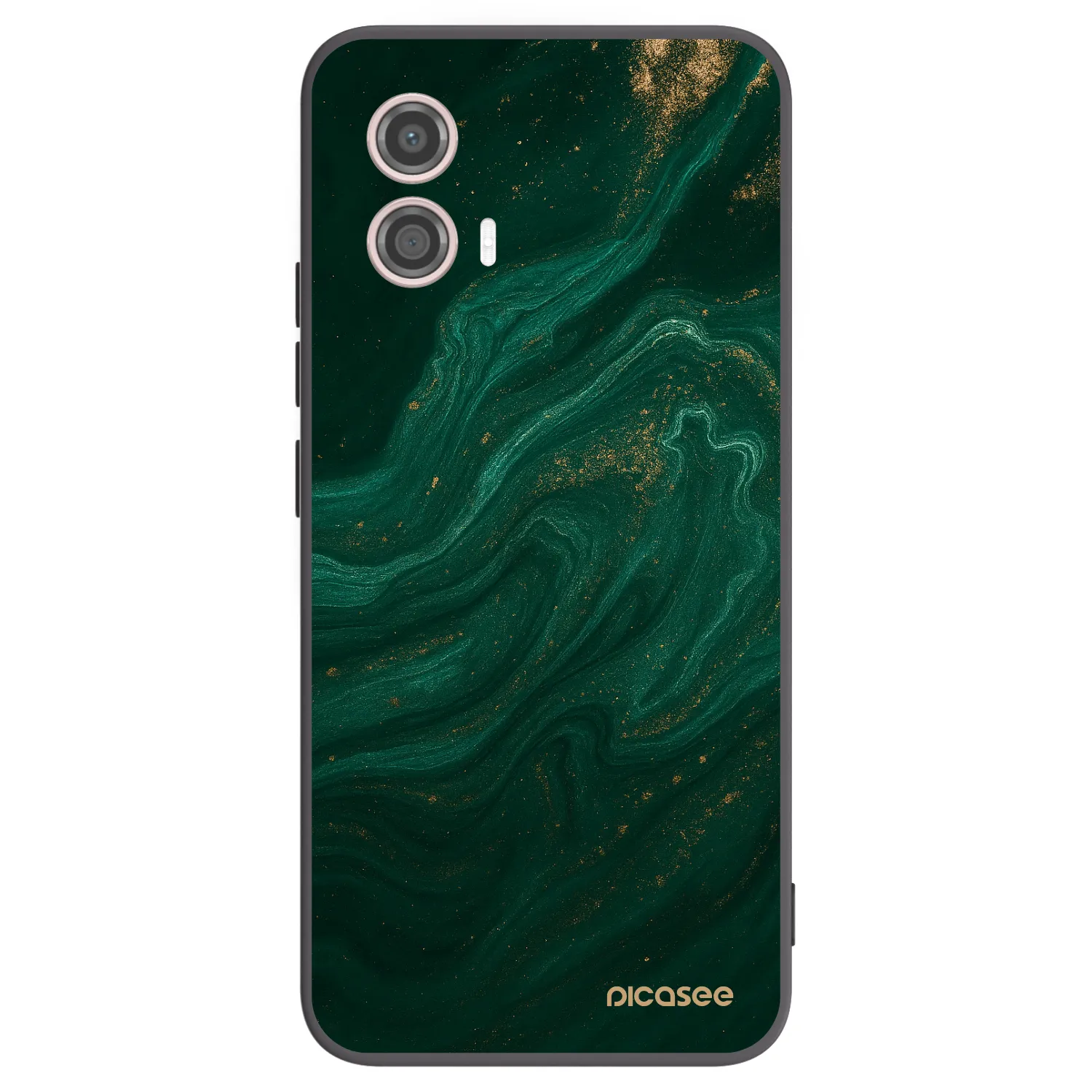 Picasee crna silikonska maskica za Motorola Moto G53 5G - Green