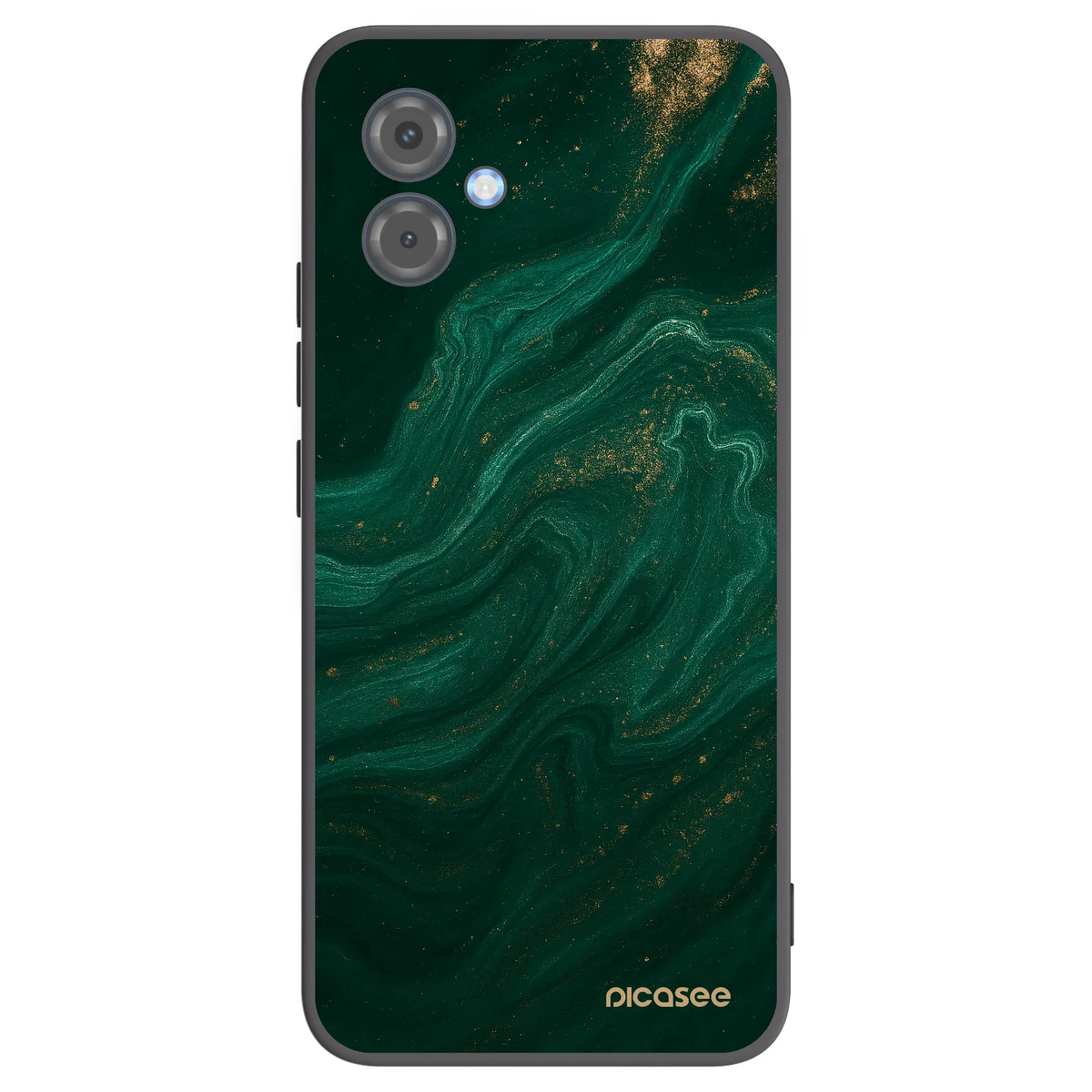 Picasee crna silikonska maskica za Motorola Moto G14 - Green