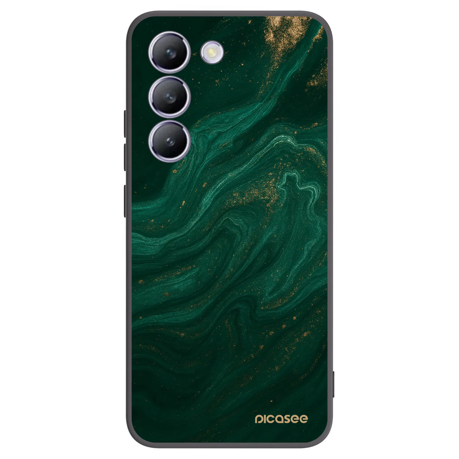 Picasee crna silikonska maskica za Vivo V40 SE 5G - Green
