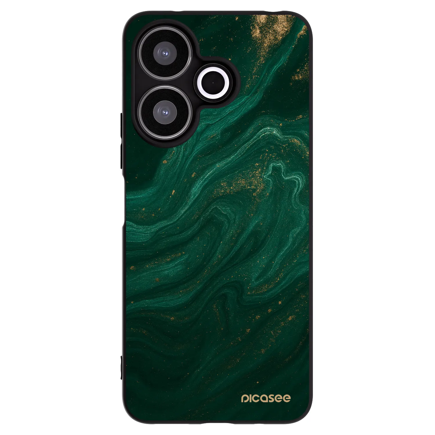 Picasee crna silikonska maskica za Xiaomi Redmi 13 4G - Green