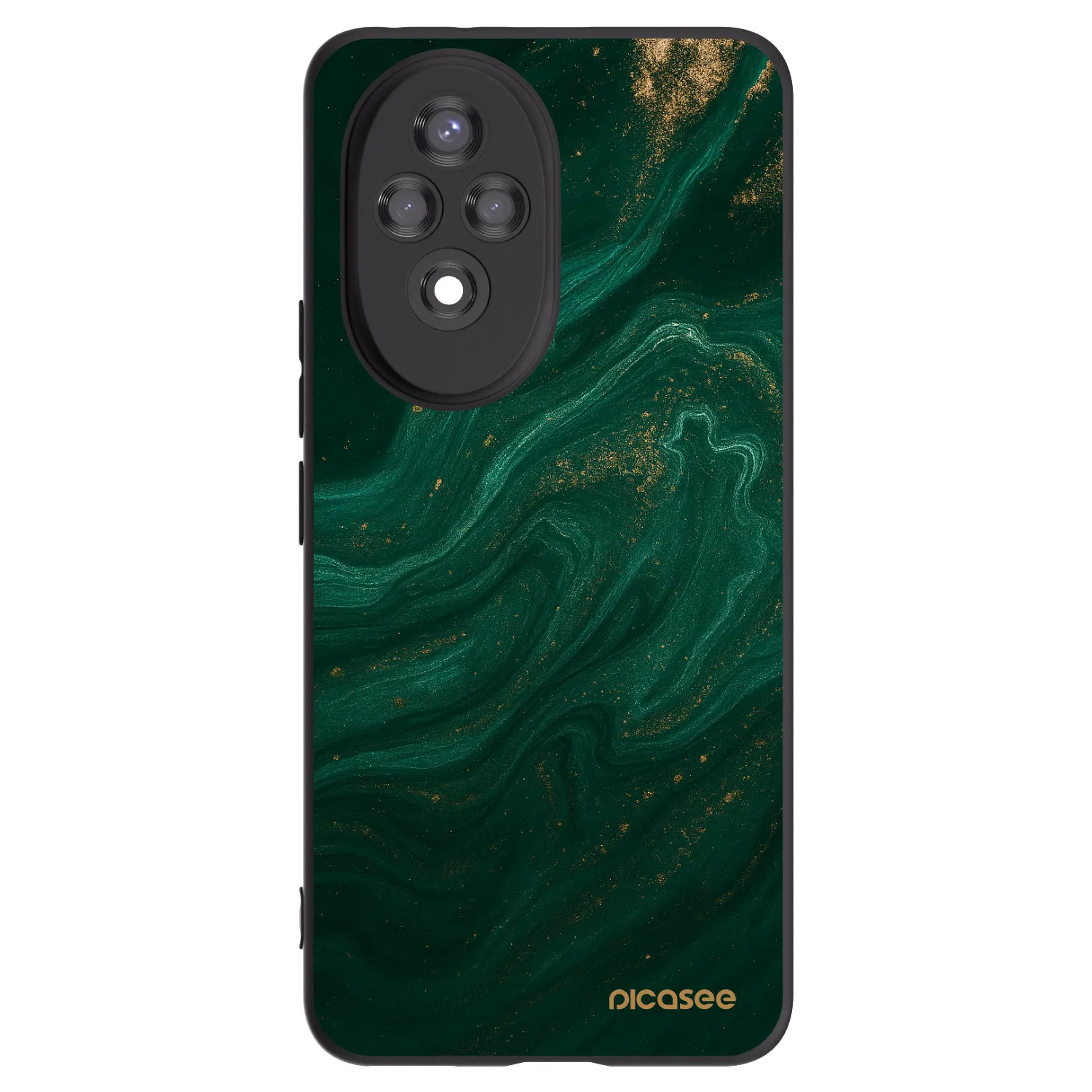 Picasee crna silikonska maskica za Honor 200 5G - Green