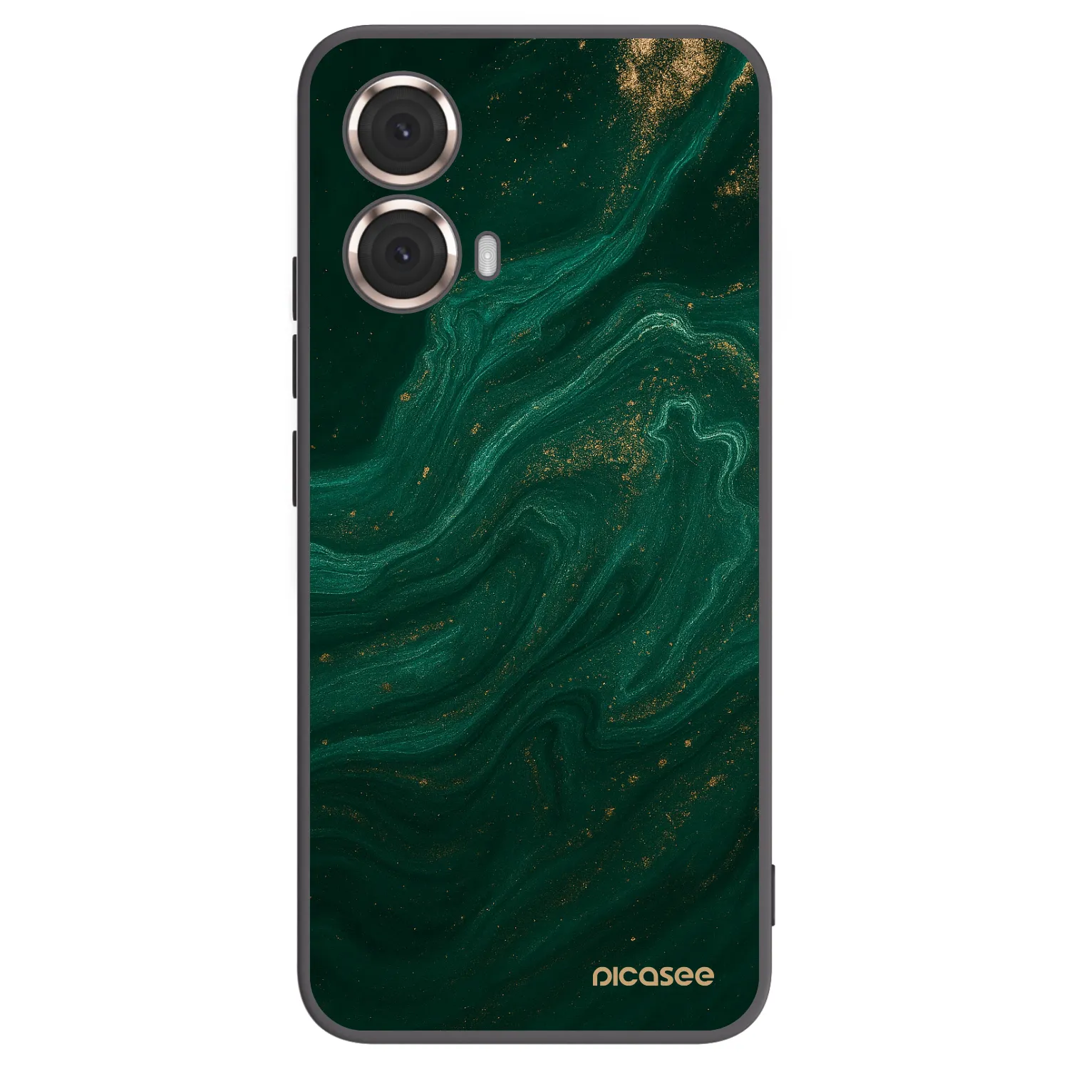Picasee crna silikonska maskica za Motorola Moto G85 - Green