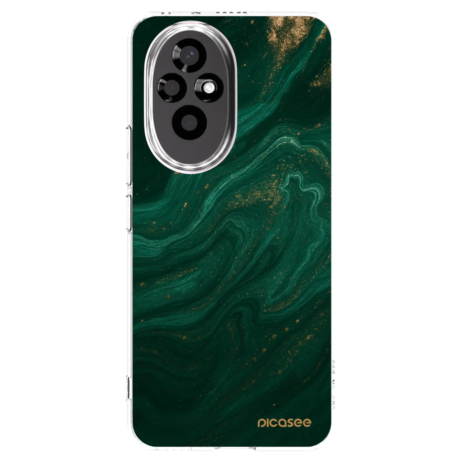 Picasee silikonska prozirna maskica za Honor 200 Pro 5G - Green
