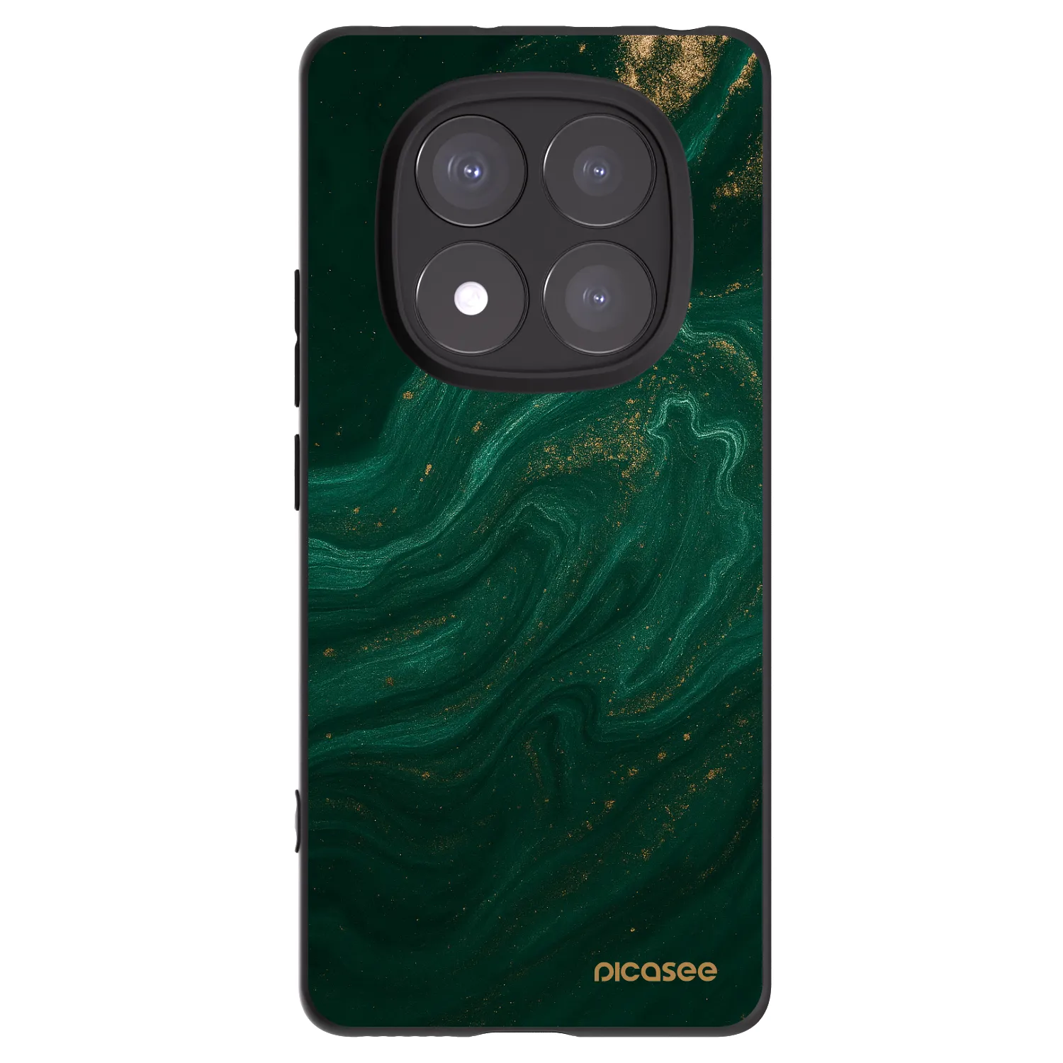 Picasee crna silikonska maskica za Xiaomi Redmi Note 14 Pro+ 5G - Green