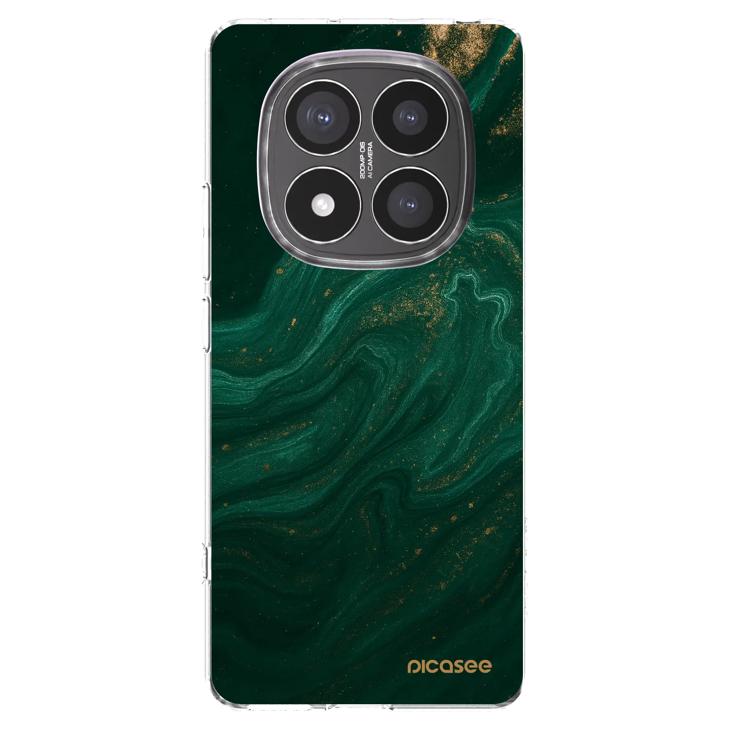Picasee silikonska prozirna maskica za Xiaomi Redmi Note 14 Pro+ 5G - Green