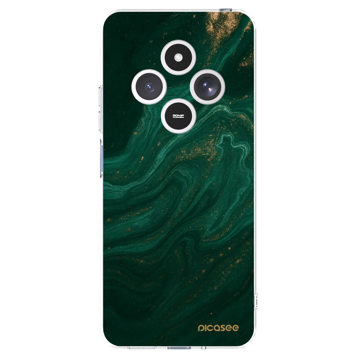 Picasee silikonska prozirna maskica za Xiaomi Redmi 14C - Green