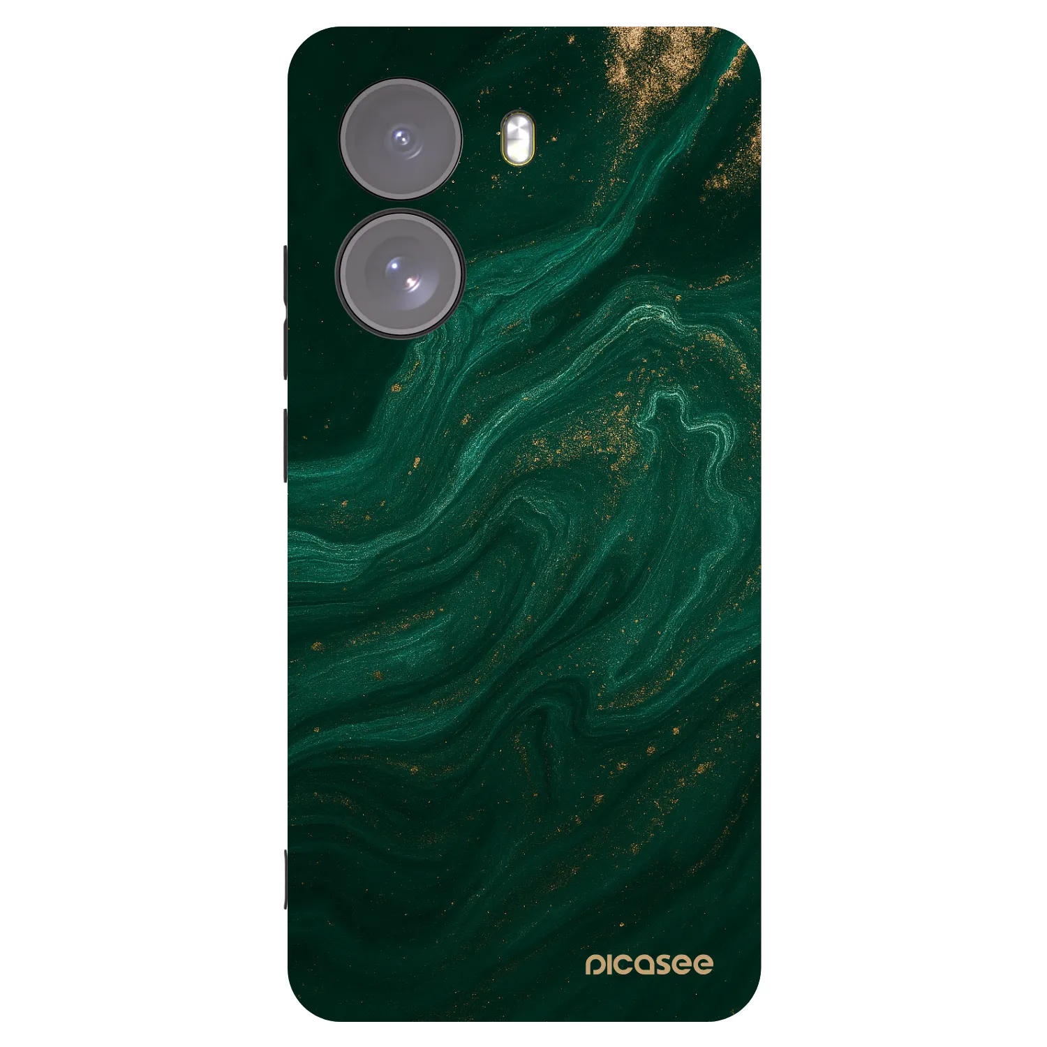 Picasee crna silikonska maskica za Xiaomi Poco X7 - Green