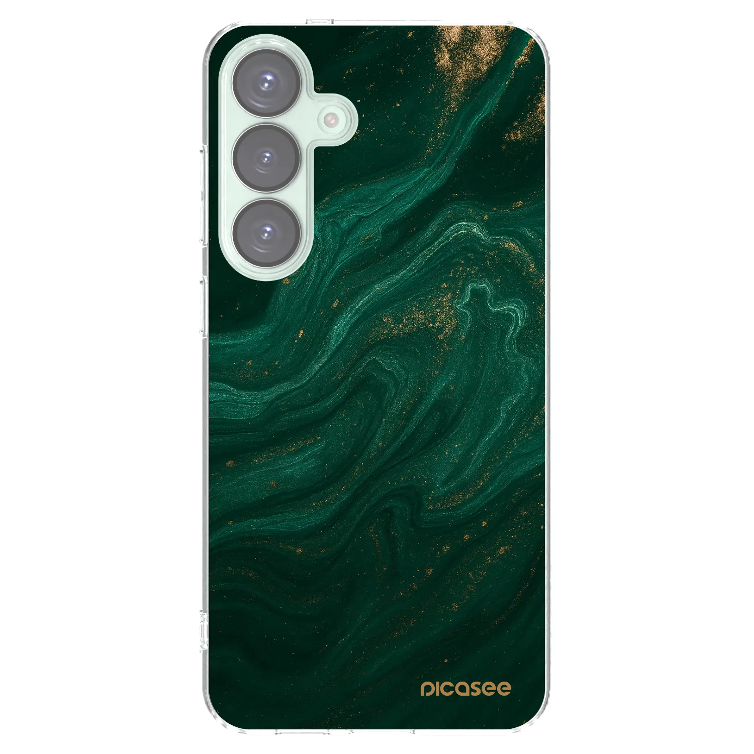 Picasee silikonska prozirna maskica za Samsung Galaxy S25+ 5G - Green