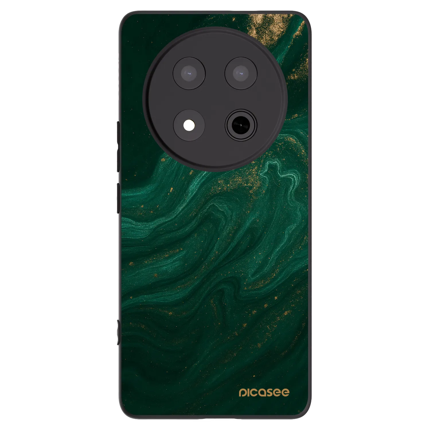 Picasee crna silikonska maskica za Honor Magic7 Lite 5G - Green