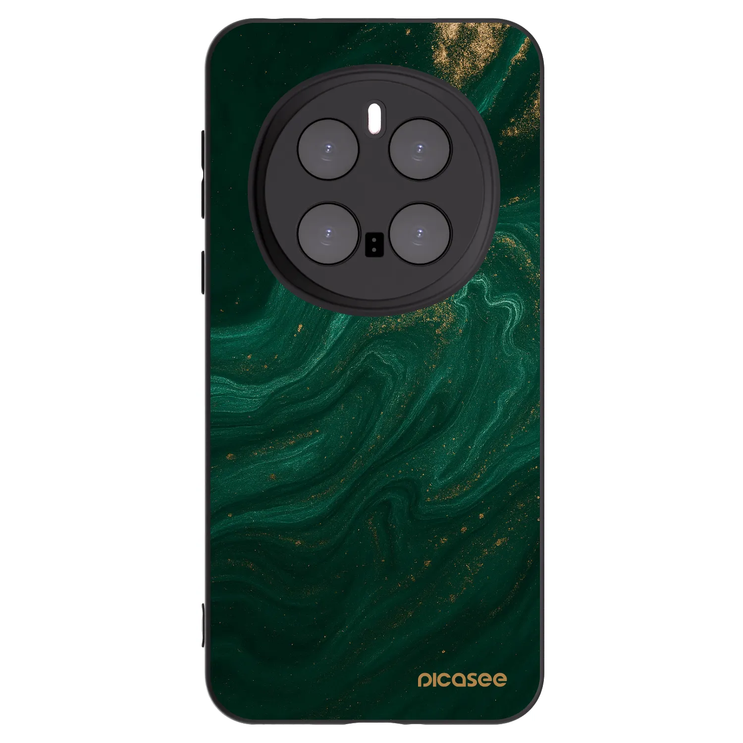 Picasee crna silikonska maskica za Honor Magic7 Pro 5G - Green
