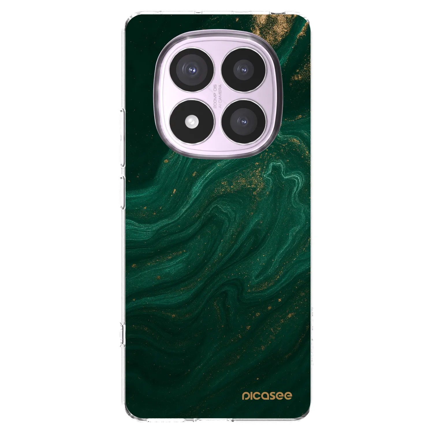 Picasee silikonska prozirna maskica za Xiaomi Redmi Note 14 Pro 4G - Green