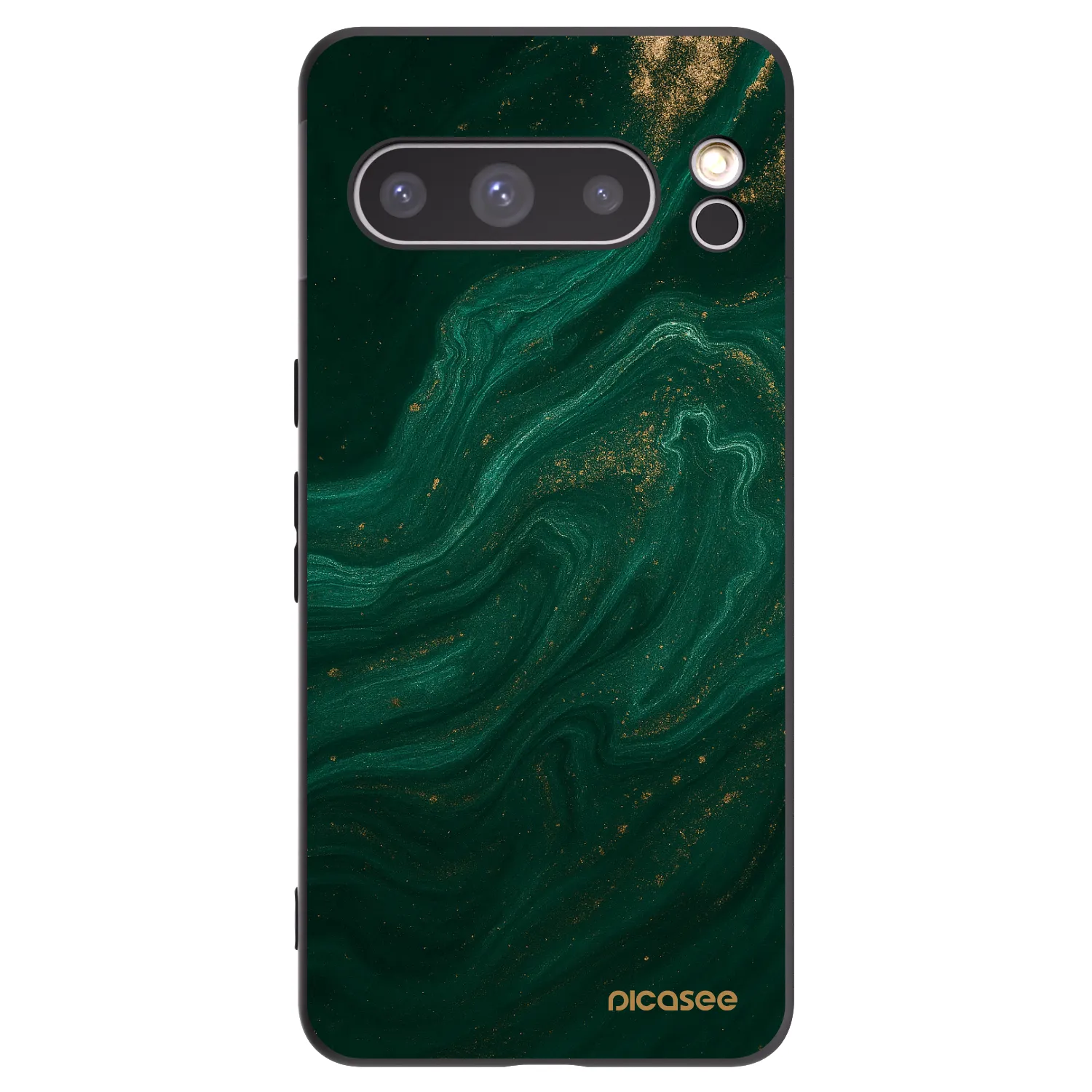 Picasee crna silikonska maskica za Google Pixel 8 Pro - Green