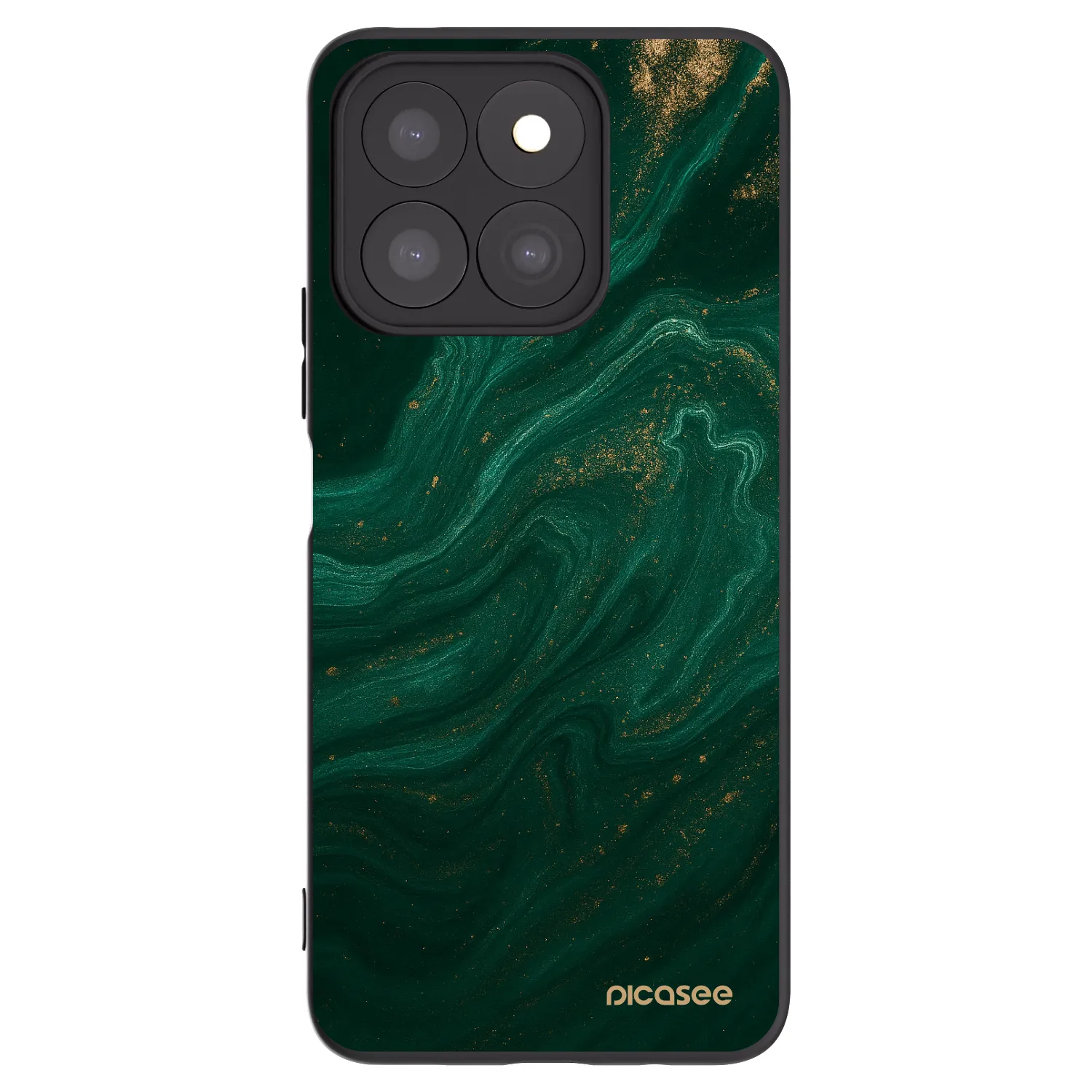 Picasee crna silikonska maskica za Honor X8c - Green