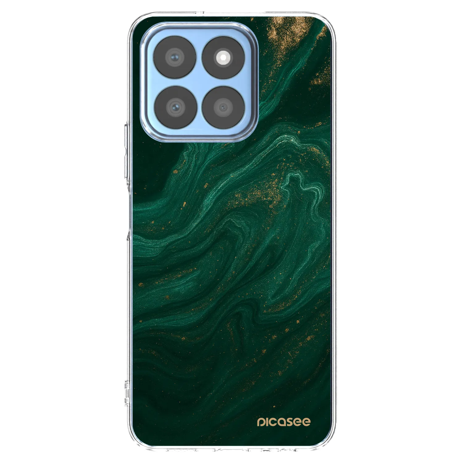 Picasee silikonska prozirna maskica za Honor X8c - Green