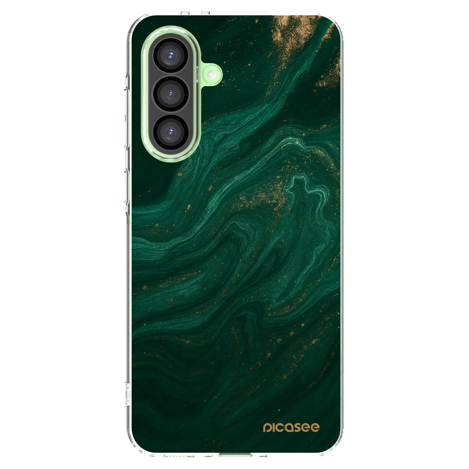 Picasee silikonska prozirna maskica za Samsung Galaxy A26 5G A266B - Green