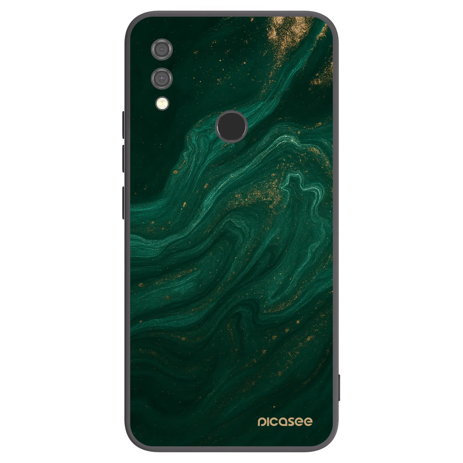 Picasee crna silikonska maskica za Xiaomi Redmi Note 7 - Green