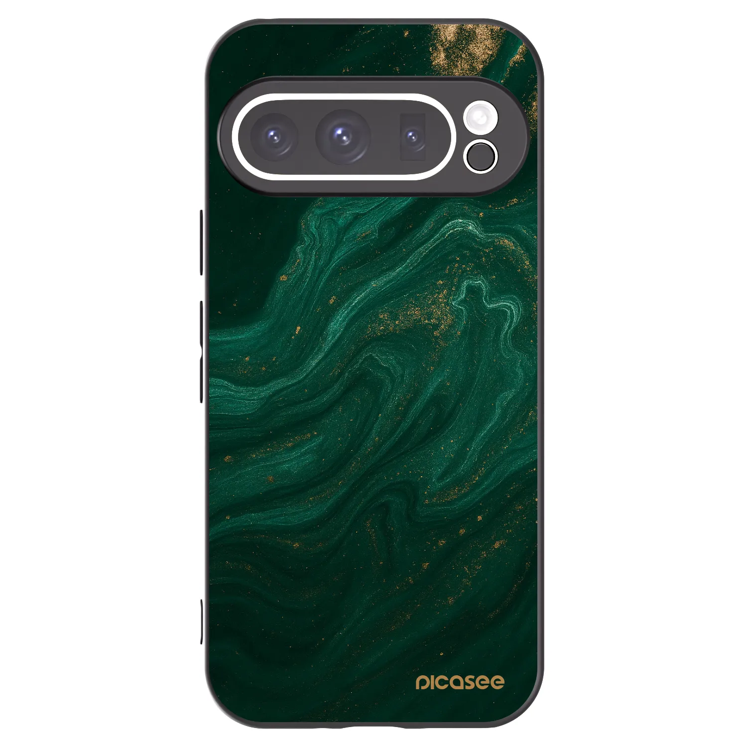 Picasee crna silikonska maskica za Google Pixel 9 Pro - Green