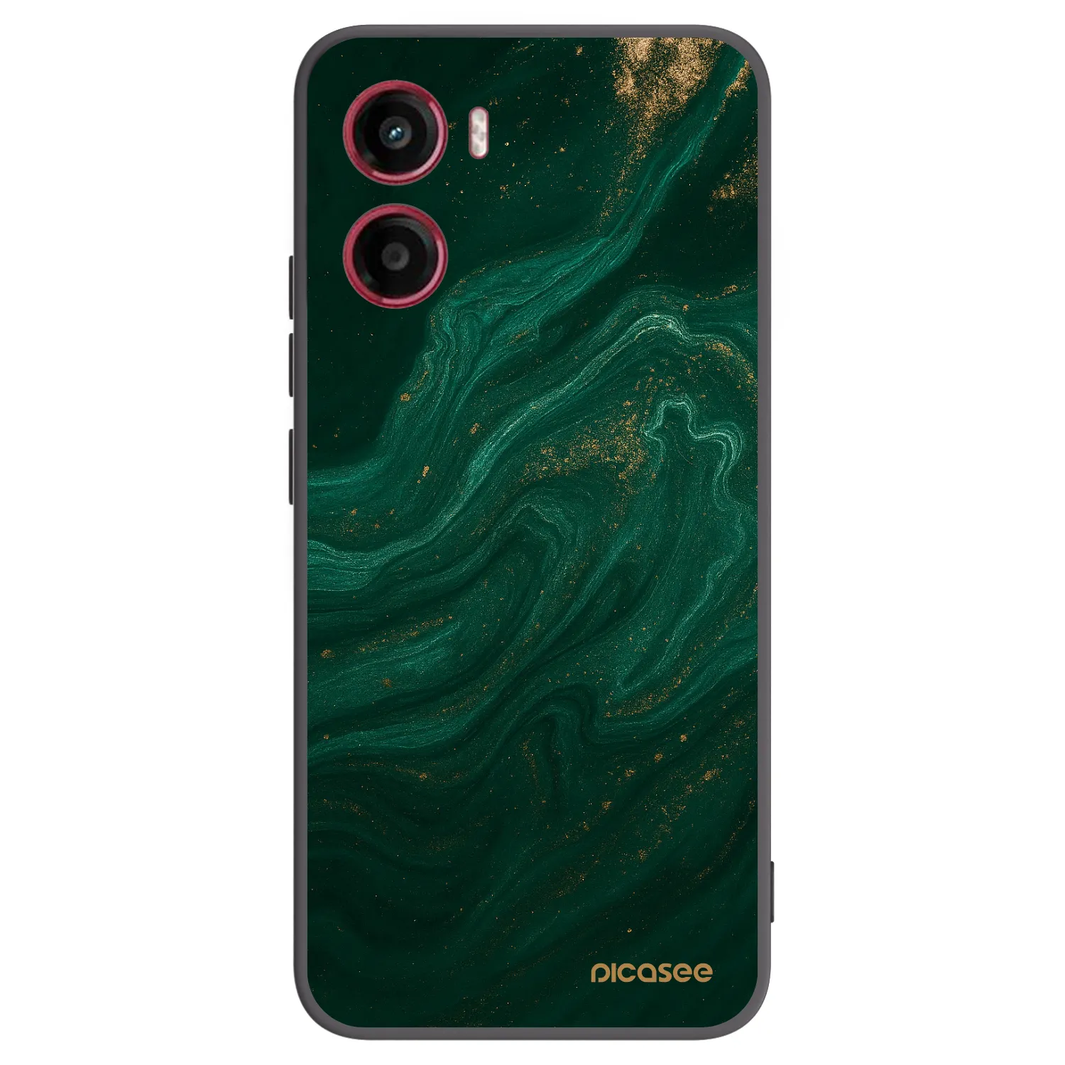 Picasee crna silikonska maskica za Motorola Moto G05 - Green