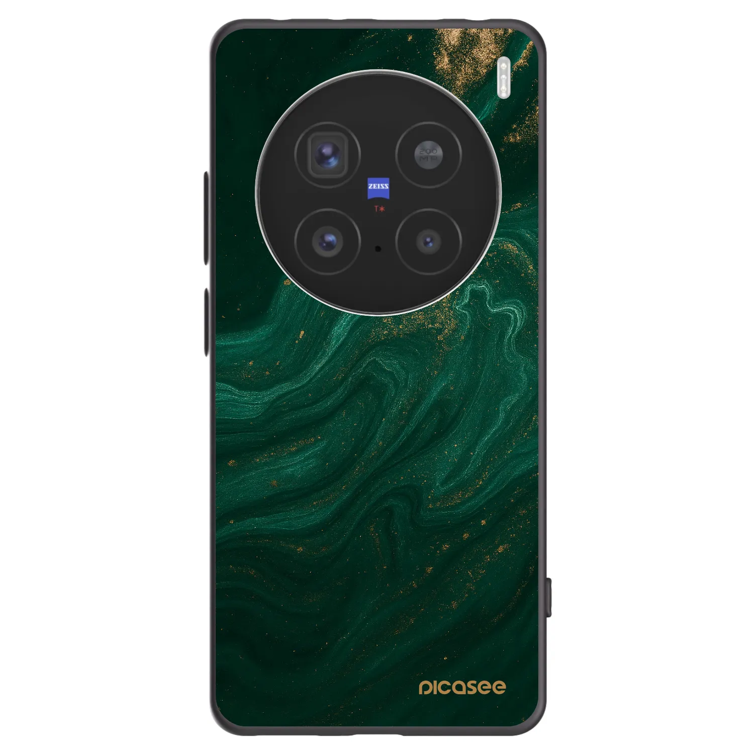 Picasee crna silikonska maskica za Vivo X200 Pro - Green