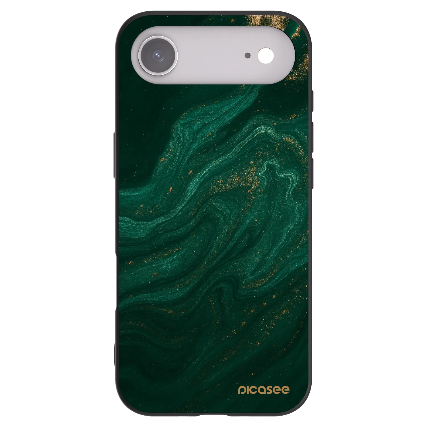 Picasee crna silikonska maskica za Apple iPhone Air - Green